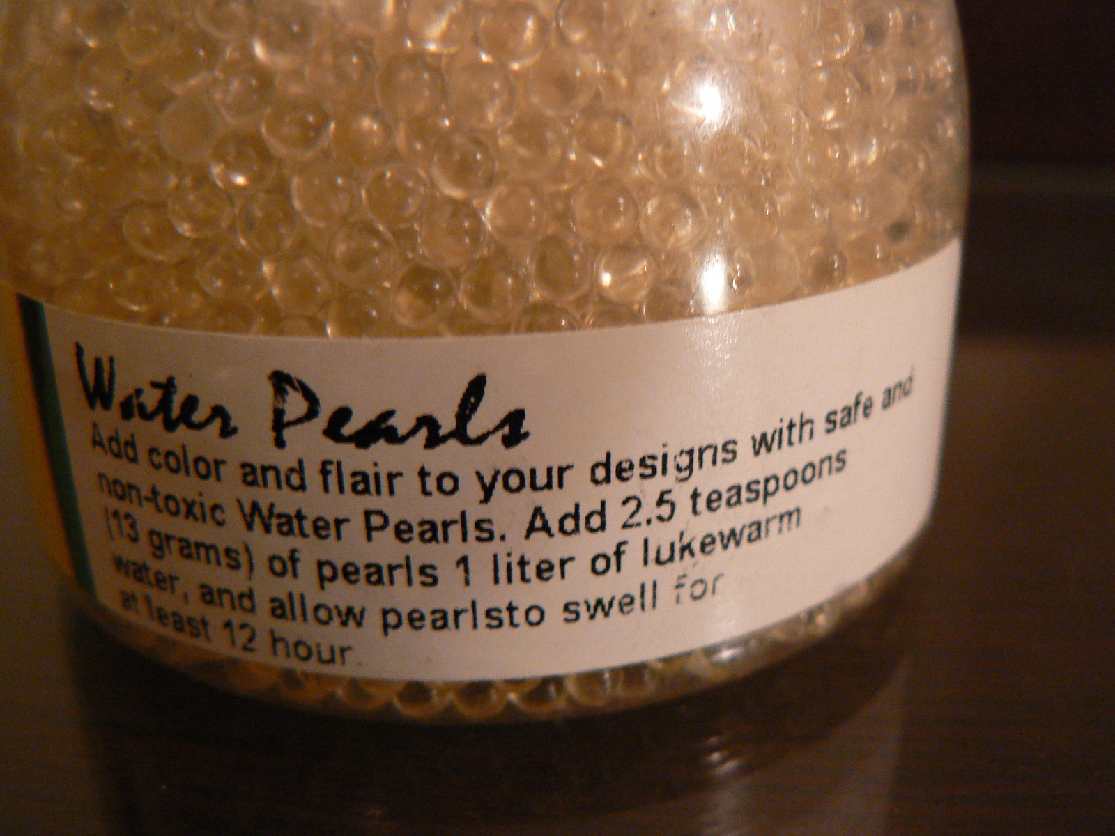 Water Pearl Beads-Vase Filler Flowers, Bulbs-Clear- Just add water to swell