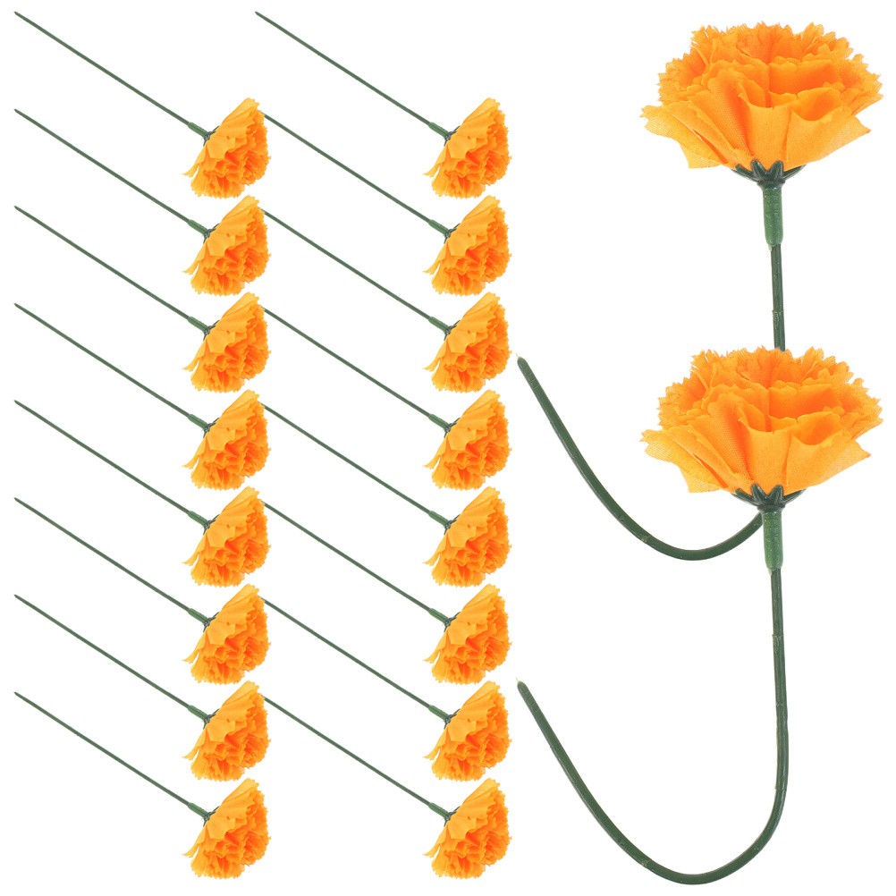 Artificial Marigold Flowers Large Marigolds Orange Headband Bulk