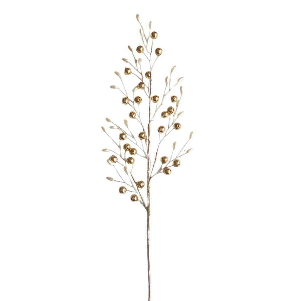 Package of 4 Gold Balls and Pearls 21″ Floral Sprays