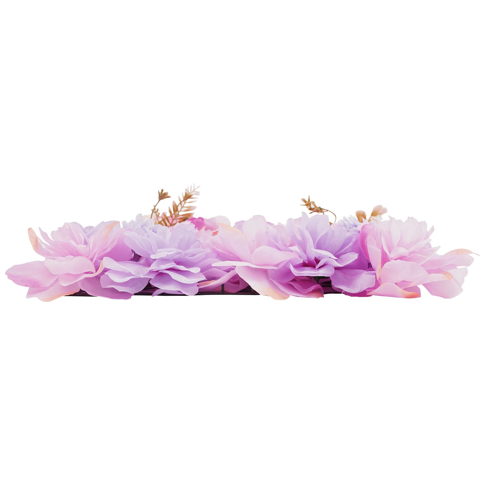 3D Flower Wall Panel-12 Pcs Artificial Flower Wall Background Silk Rose Mat