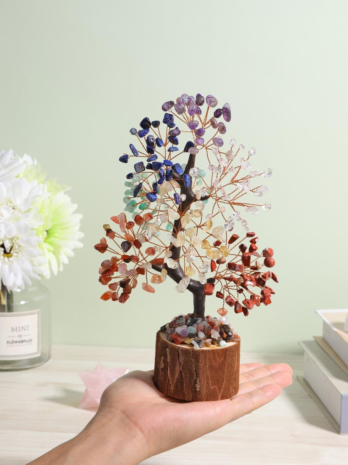 7 Chakra Crystal Tree Birthday Gifts for Women,Natural Healing Crystal Feng S…