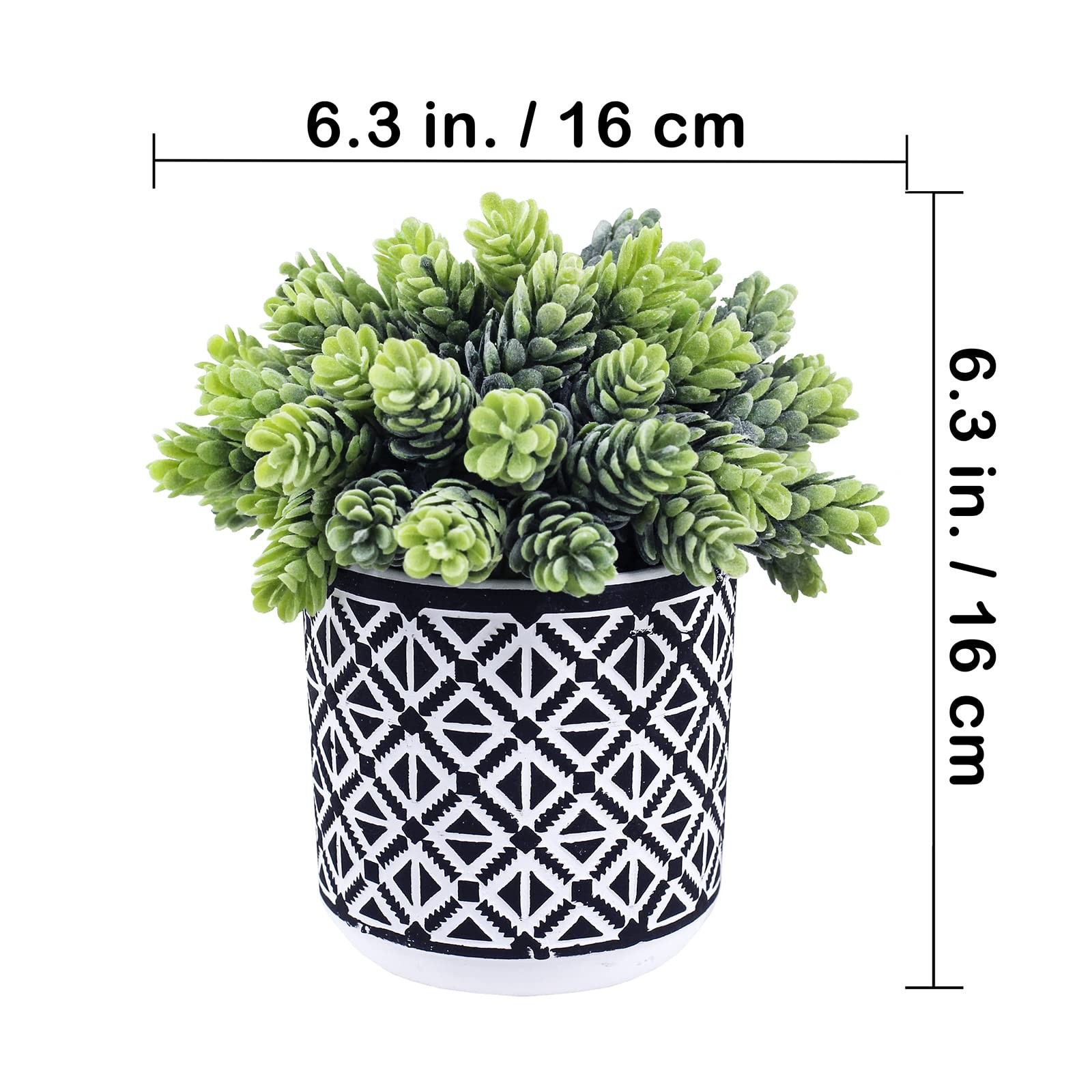 3 Pcs Small Potted Succulents Plants Artificial String of Pearls Aloe Hops Su…