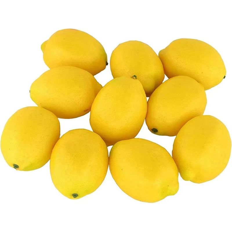 2/5/10pcs Artificial Lemon Fake Fruit All Occasion Ornament Table Decoration NEW