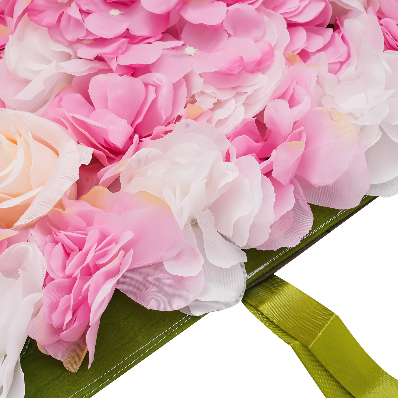 50*50*12cm Artificial Flower Wall Panel Flower Wall Mat Silk Rose Flower Panel