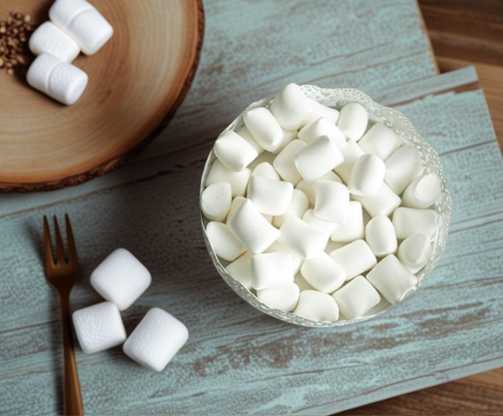 20 PCS Artificial Marshmallow Fake Cotton Candy Model Decoration Prop White