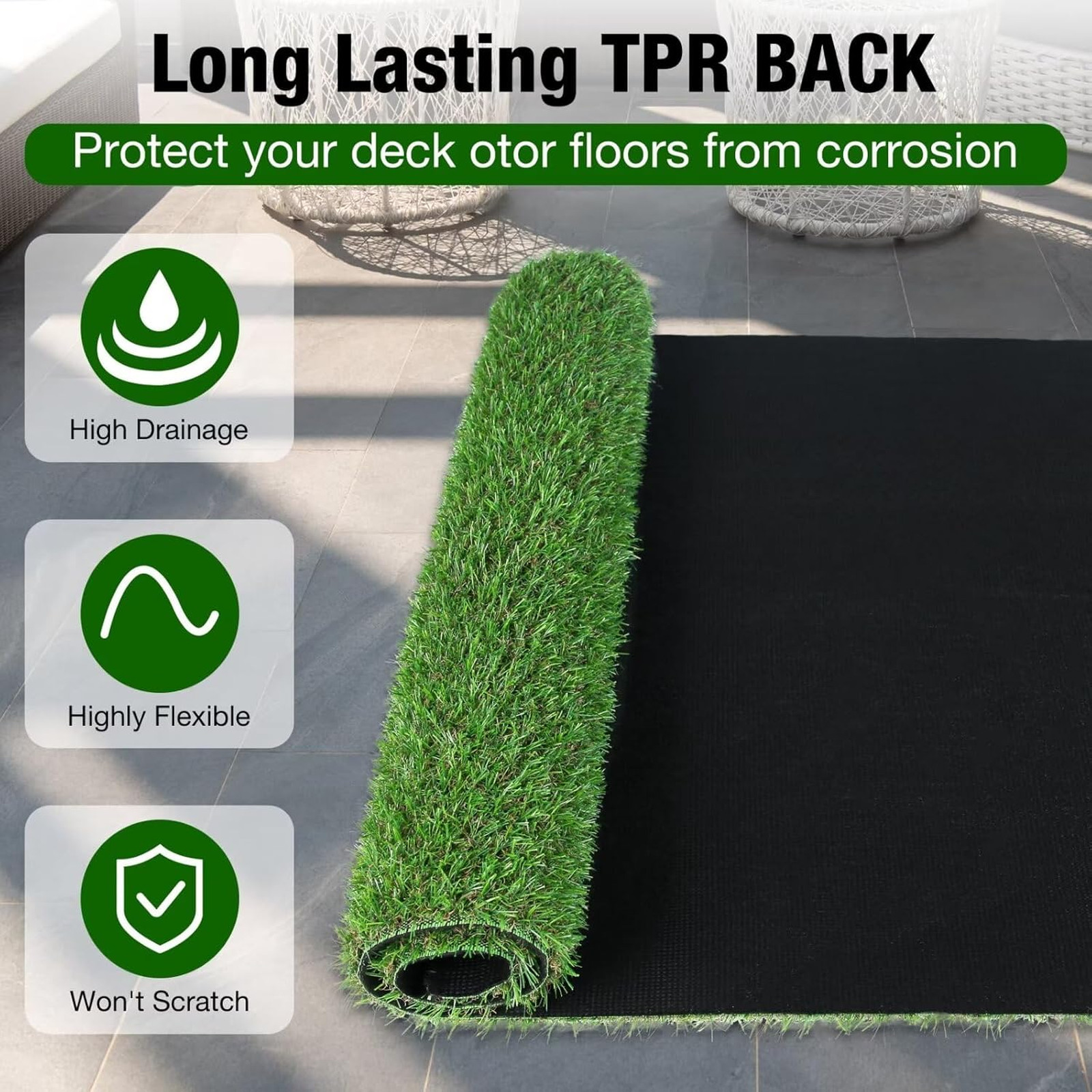 2FT X 6FT Artificial Turf Runner Rug Indoor Outdoor – Realistic Narrow Fake