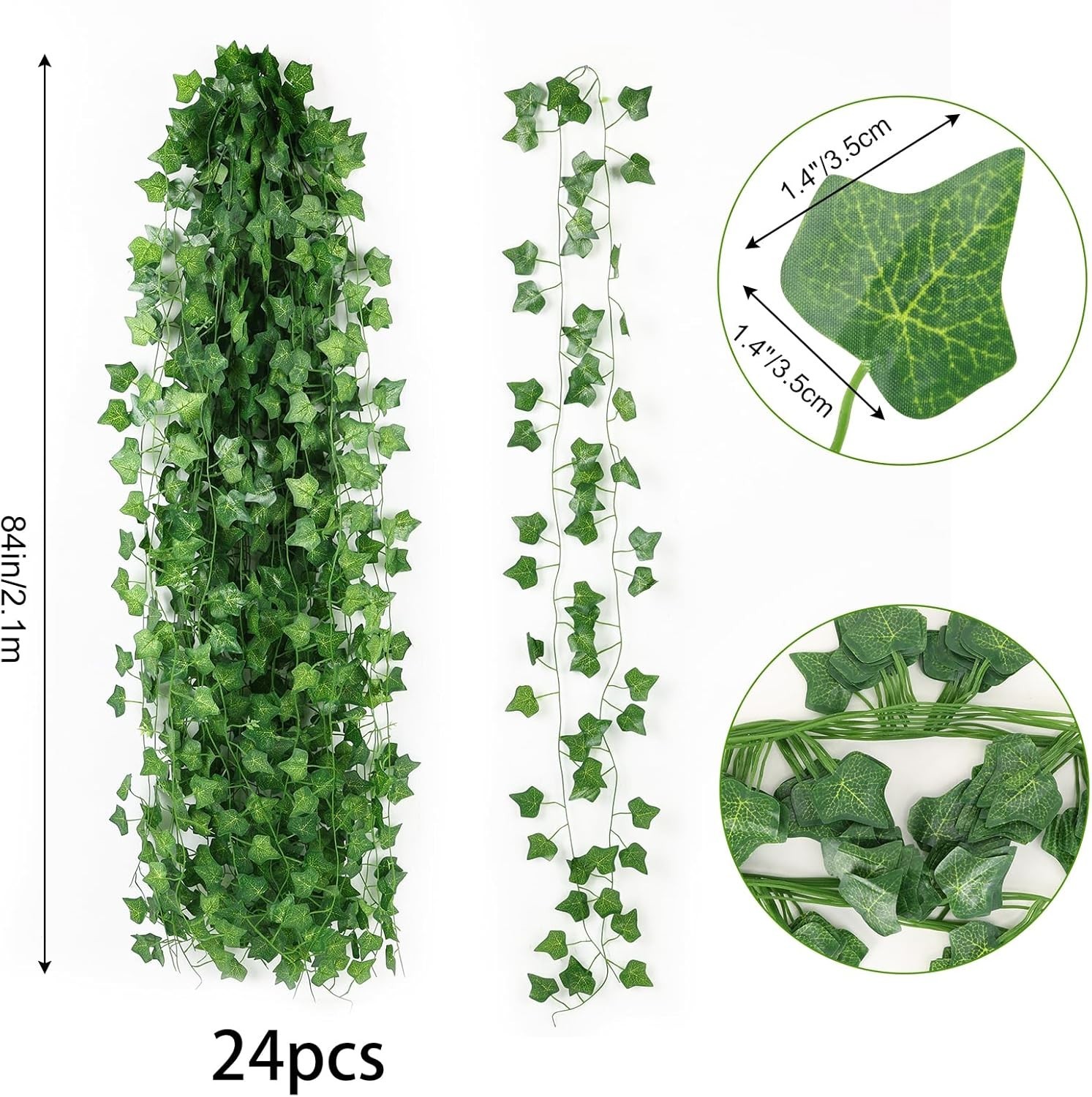 Fake Ivy for Room Decor 24 Pack Fake Vines Greenery Garland Fake Plants Hangi…