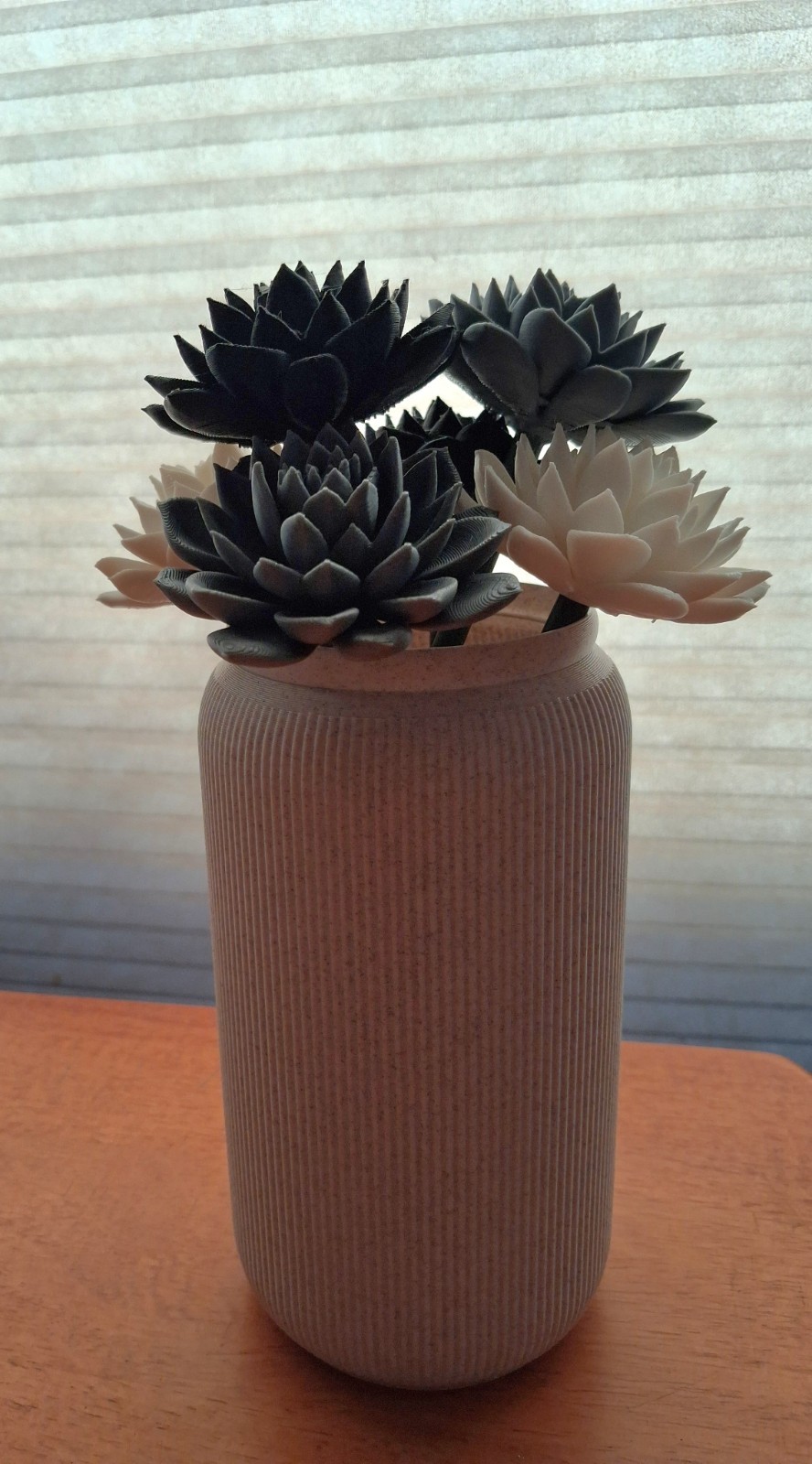 3d Printed Rose/Succulent Bouquet with Vase (More colors to choose from!)