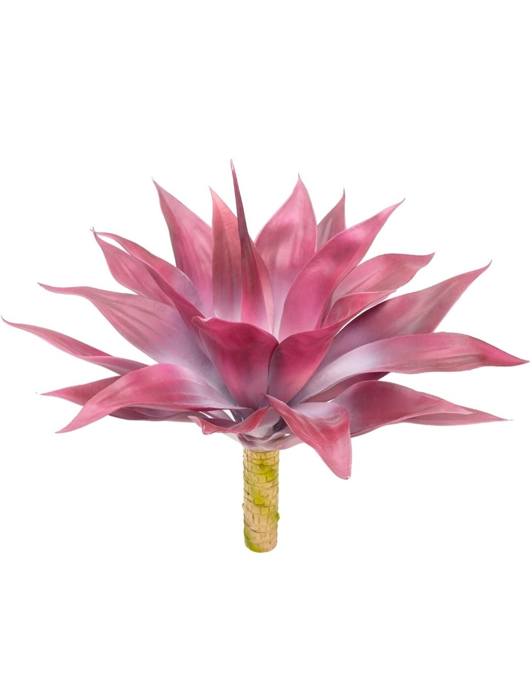 Fall Artificial Agave Fake Plant, Red-White Fake Agave Plant 22 inch