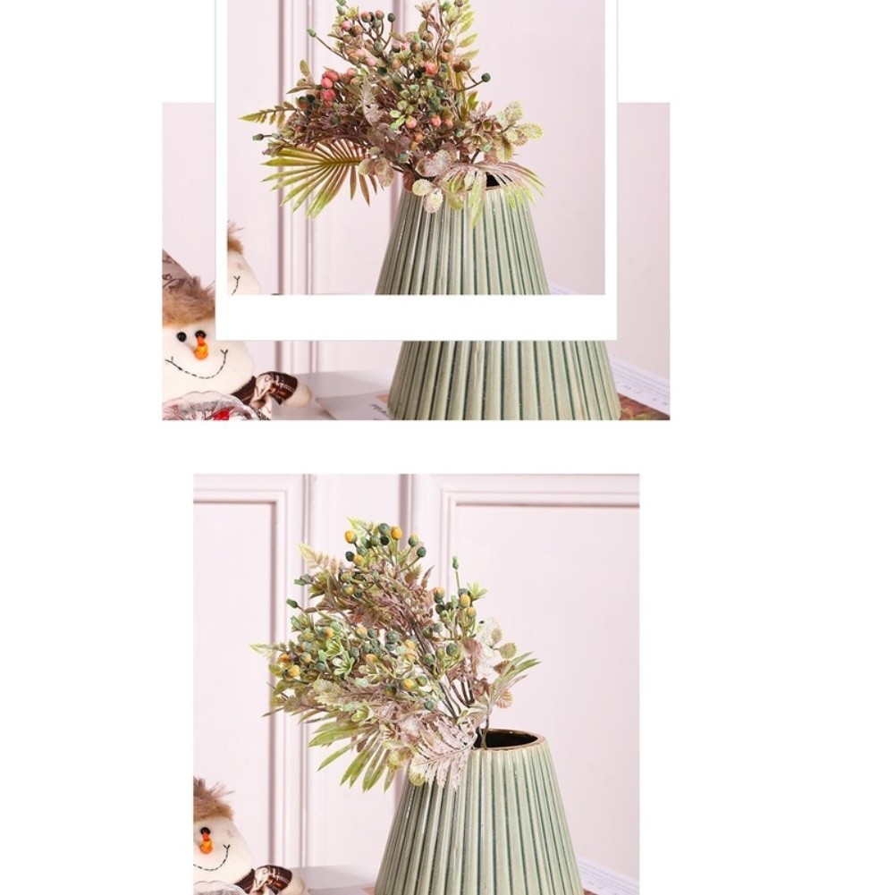 Artificial Banana Leaf Milan Grass Bouquet Plastic Flowers for Home Decor