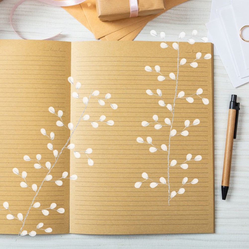 10 Bunches Artificial Acrylic Flower Picks For Diy Crafts Wedding Decoration
