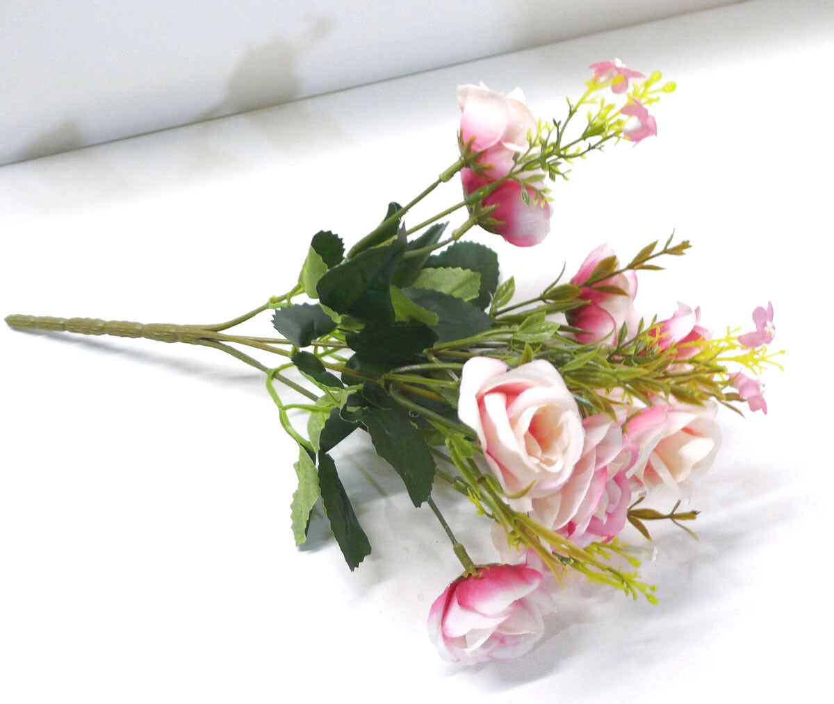 Artificial Plants Rose Flowers Fake Grass Wedding Decora (buy 2 get 2 free)