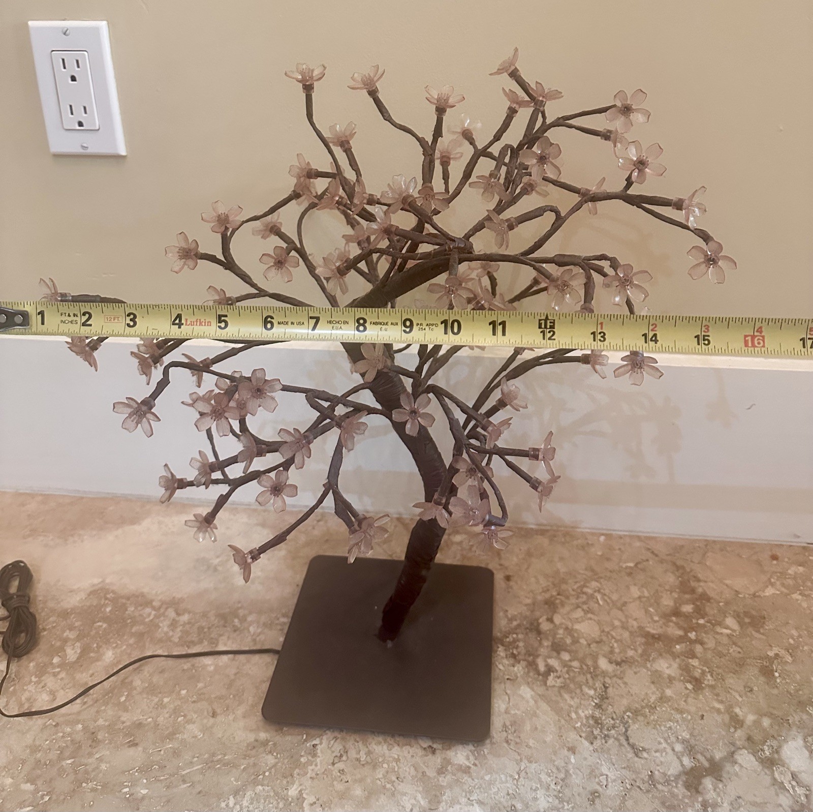 Cherry Blossom Bonsai Tree Light 18Tree Lamp with 48 LED Japanese Style
