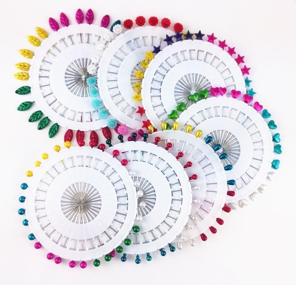 7 Sets 210Pcs Multi Color Pearlized Cucurbit Star Heart Leaf Flower Water Drop H