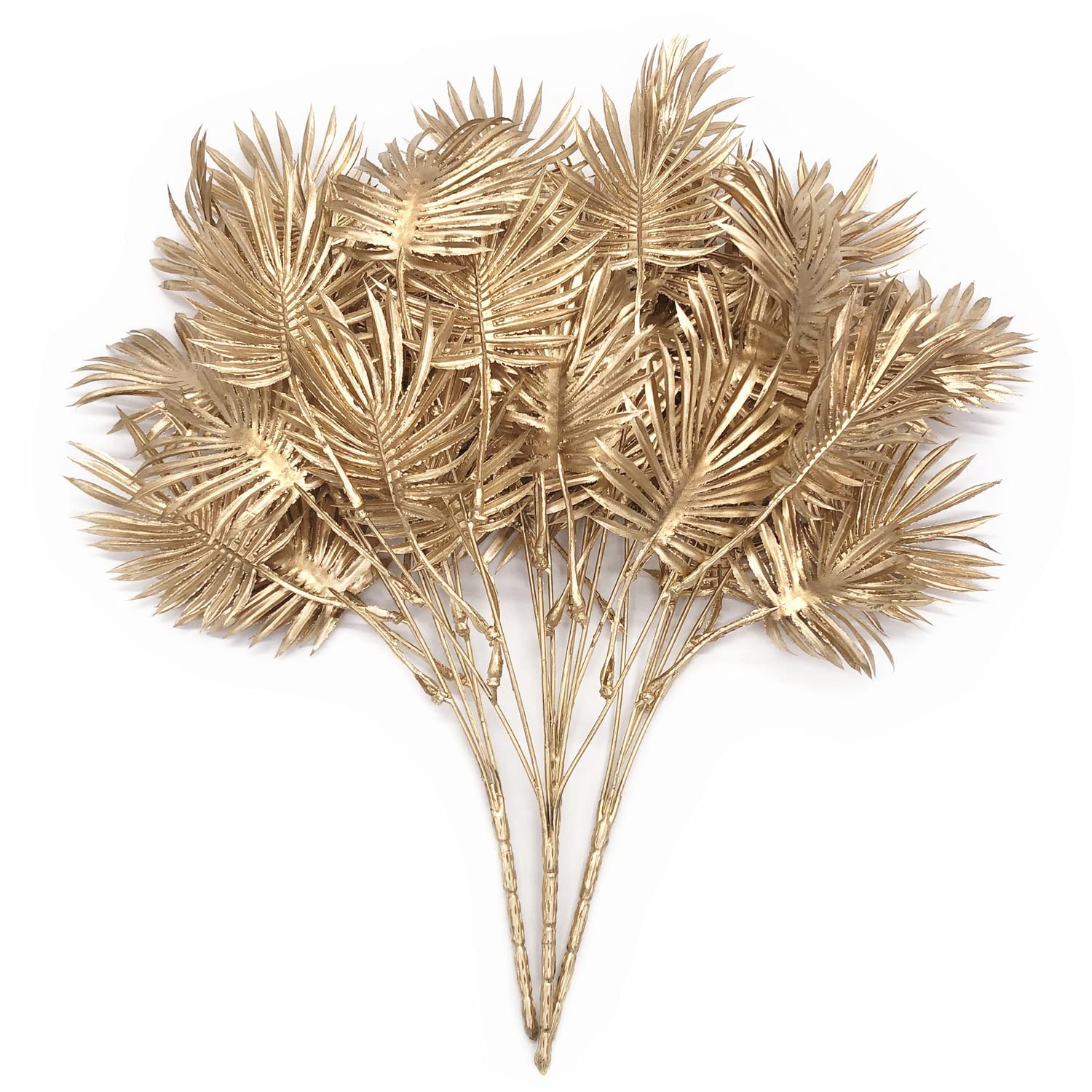 Artificial Golden Plants Decor Fake Plant Bush Grass Fern Bushes Faux Shrubs …