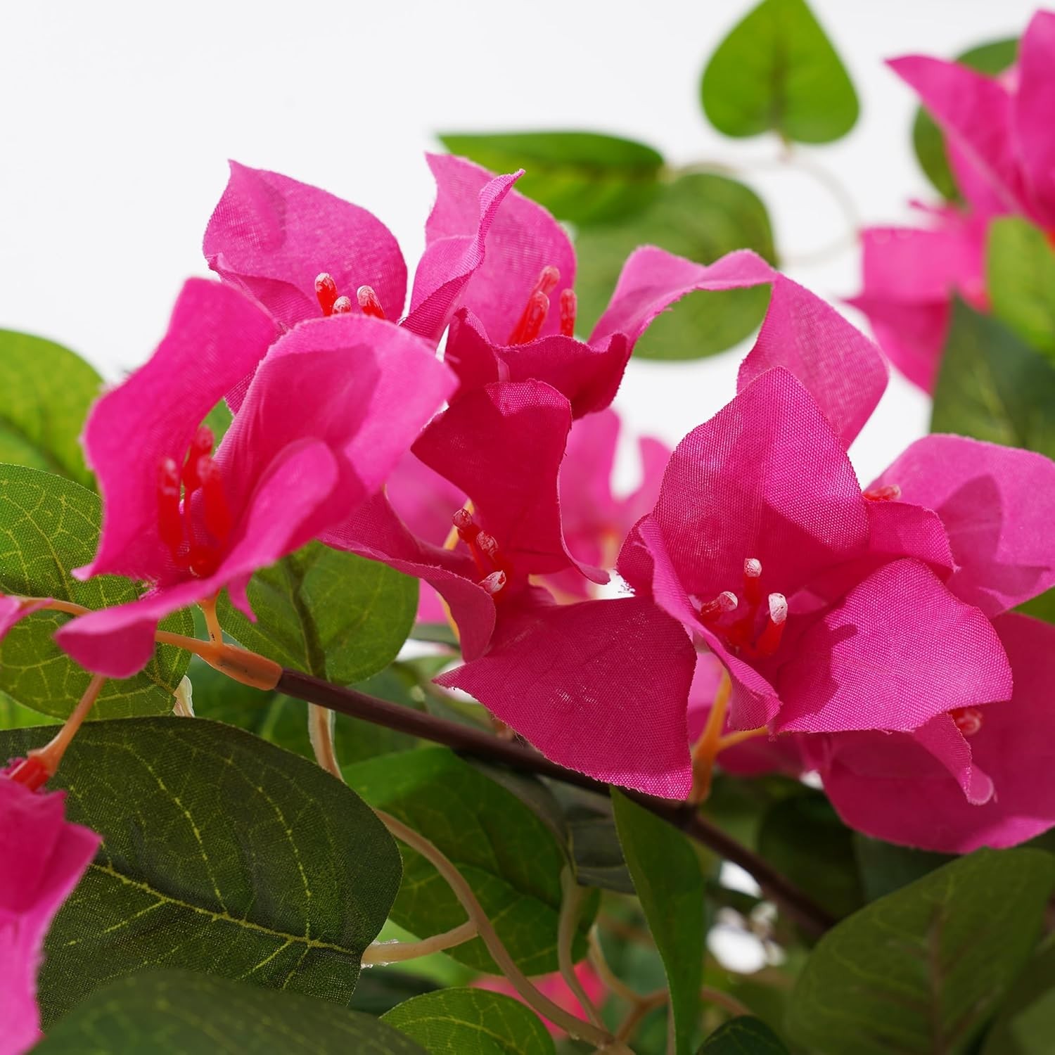 2 Pack Artificial Bougainvillea Tree, 2.5FT Faux Bougainvillea Plant with