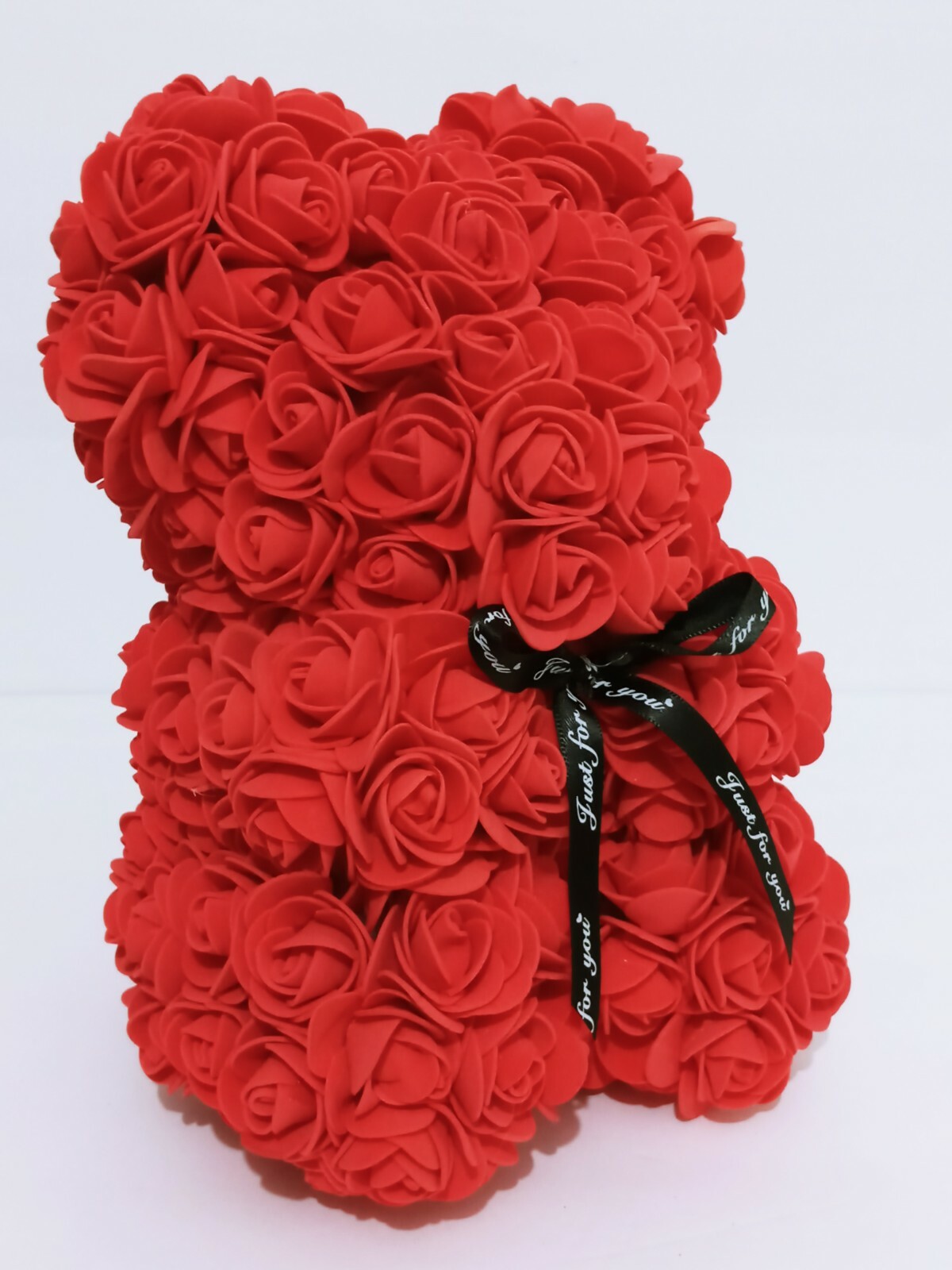 Rose Bear 9″ Red Foam Artificial Flower Romantic Valentines Anniversary Gift