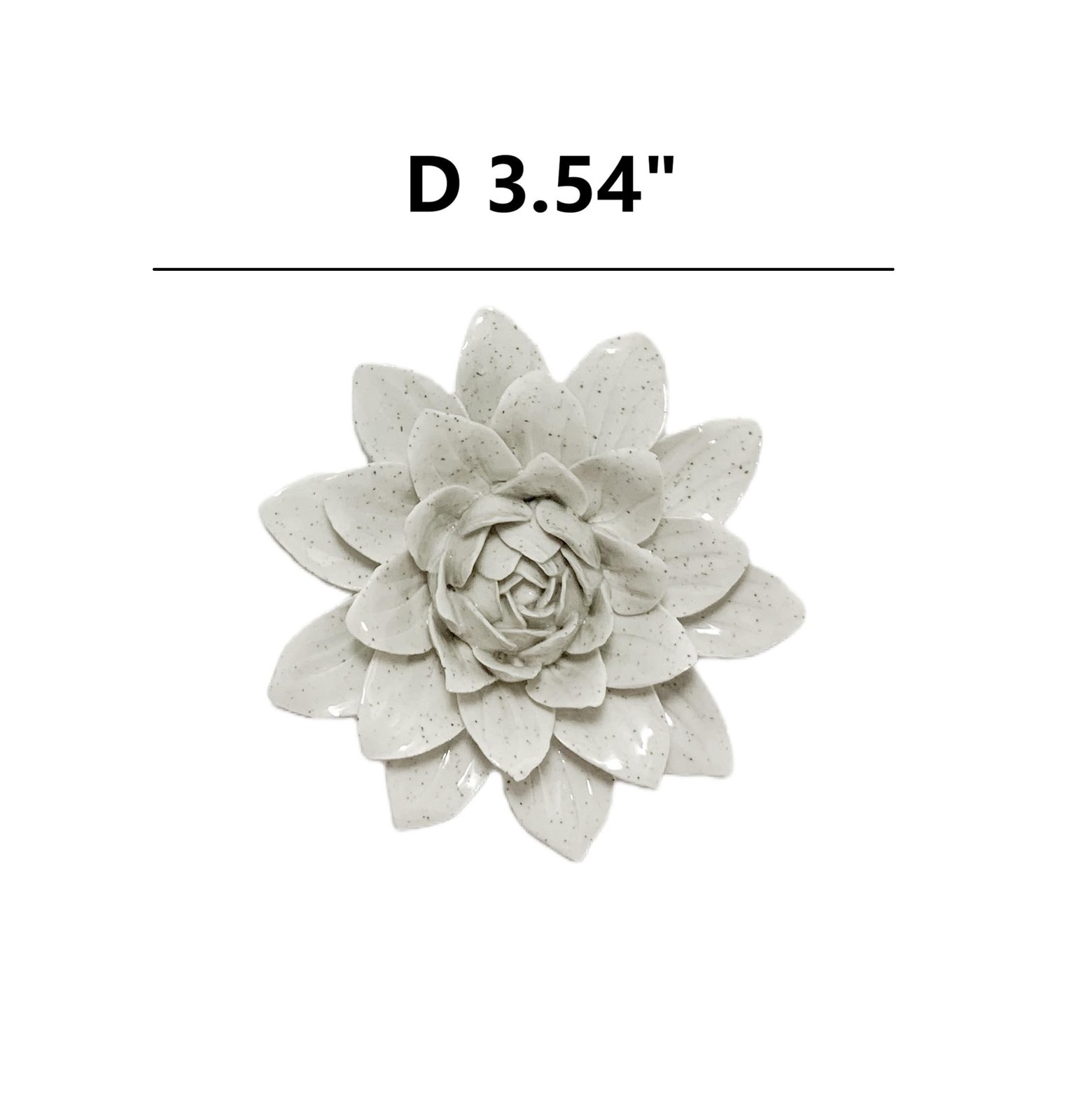 Ceramic Flower Wall Art Decor, Artificial Flower Wall Sculpture,Handmade Cera…