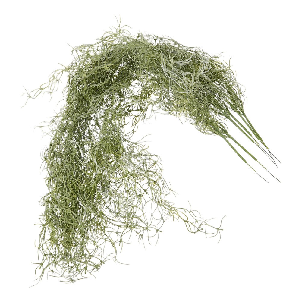 6 Pcs Artificial Vine Decoration Faux Living Wall Moss Decorative Hanging