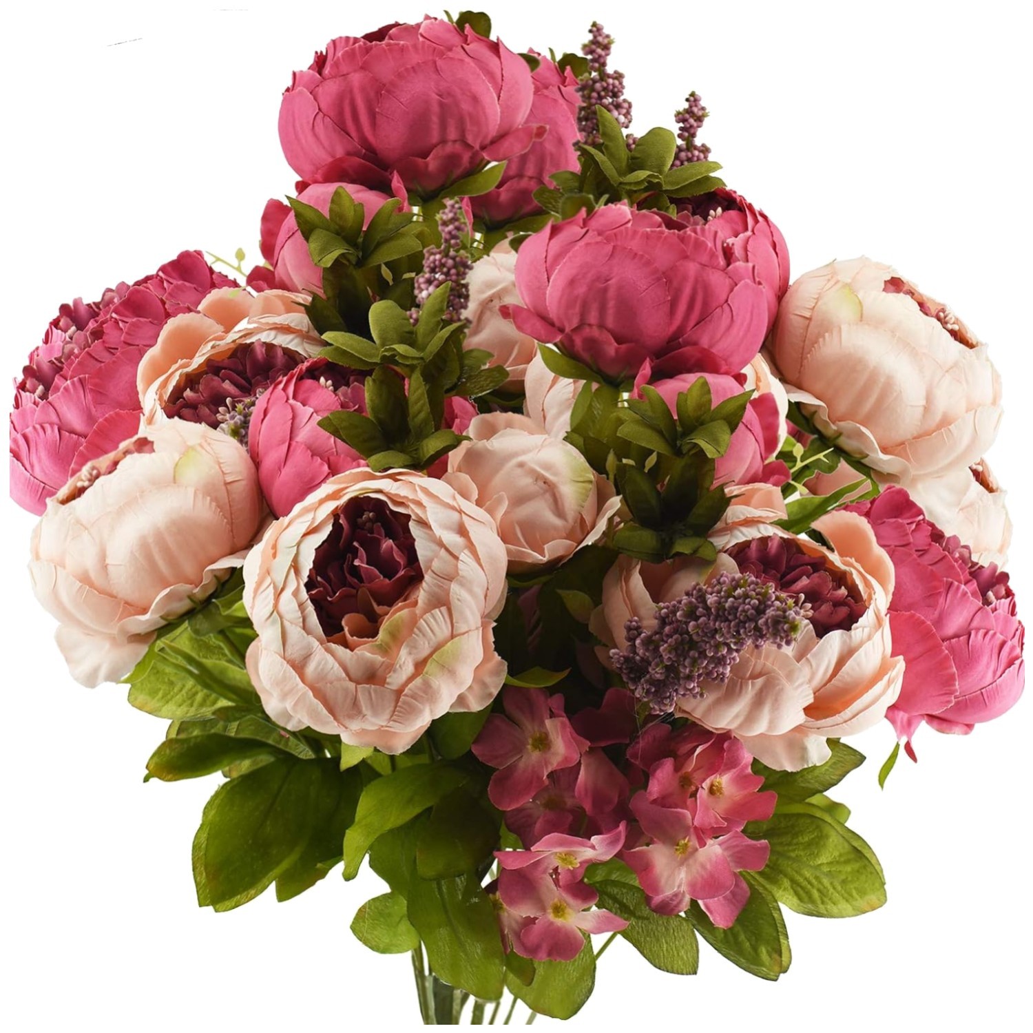 Soft Rose Hydrangea Floral Arrangement