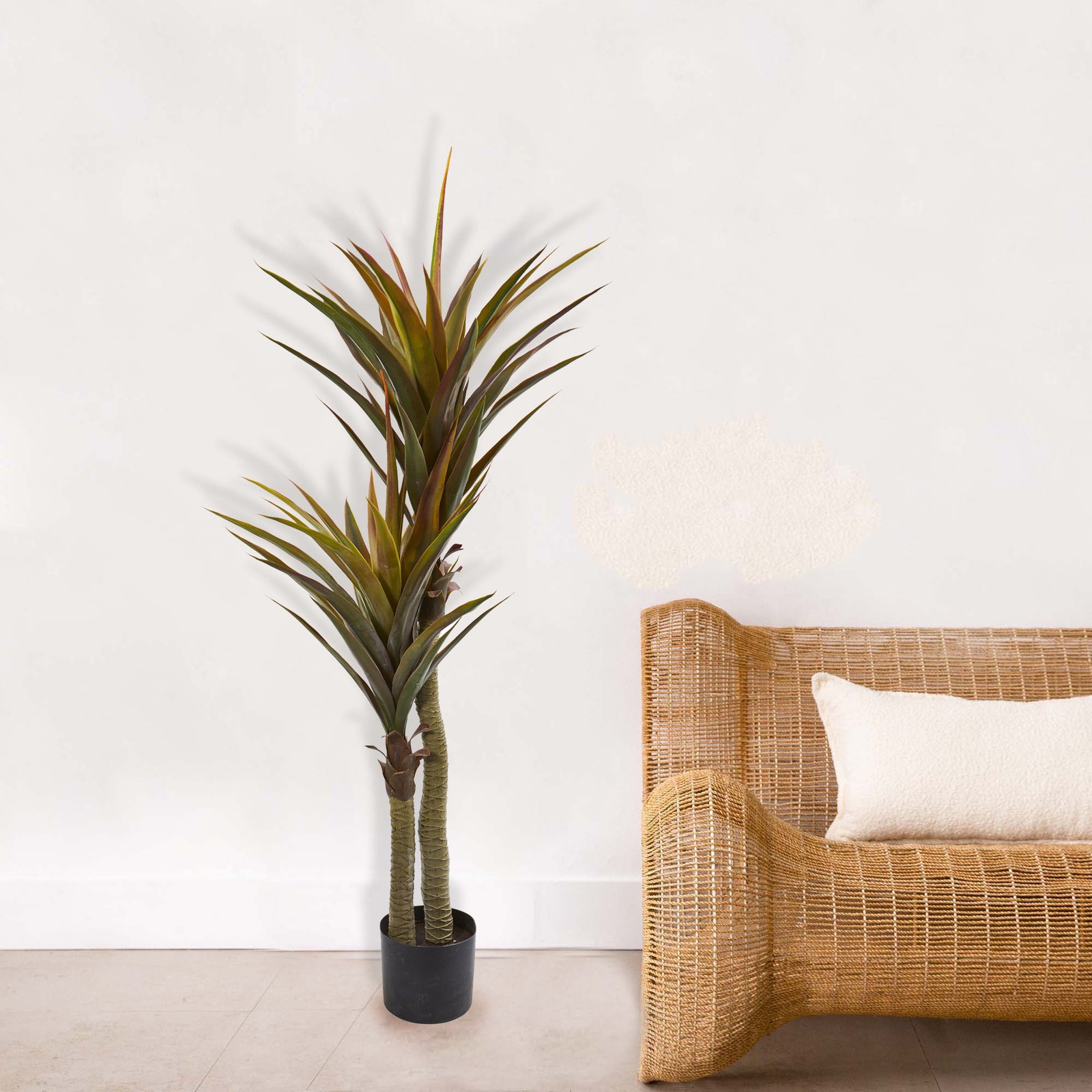 Nearly Natural 56″ Yucca Artificial Tree in Green