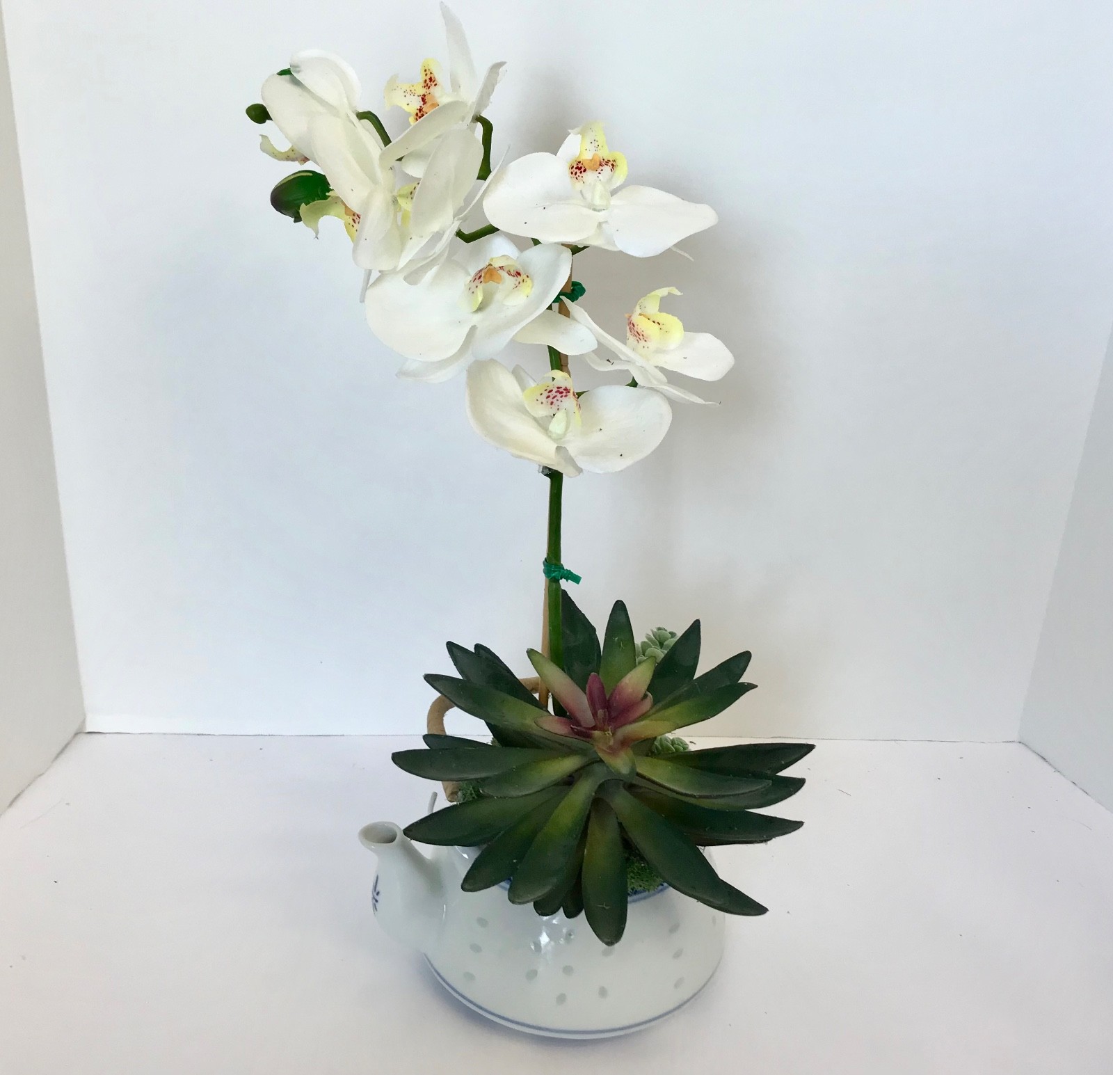 Decorative Planter in Jing De Zhen Translucent Rice Grain Teapot with a White Si