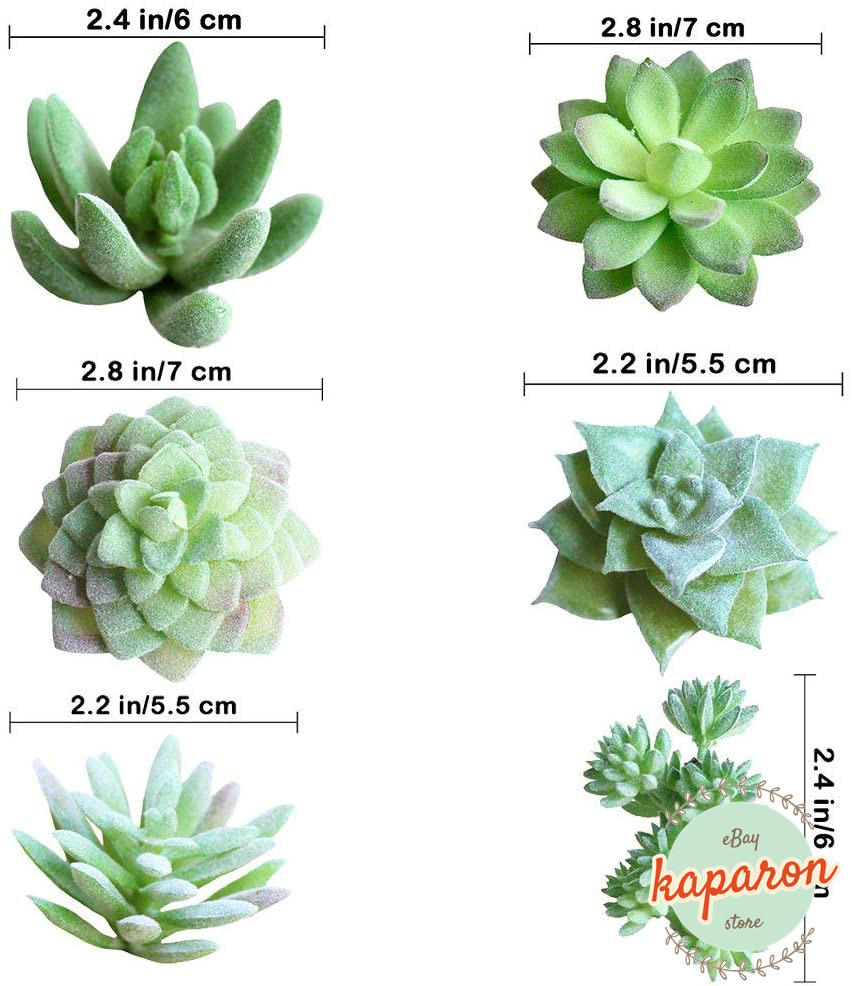 11Pcs Artificial Succulent Plants, Mini Unpotted Fake Faux Succulents Green