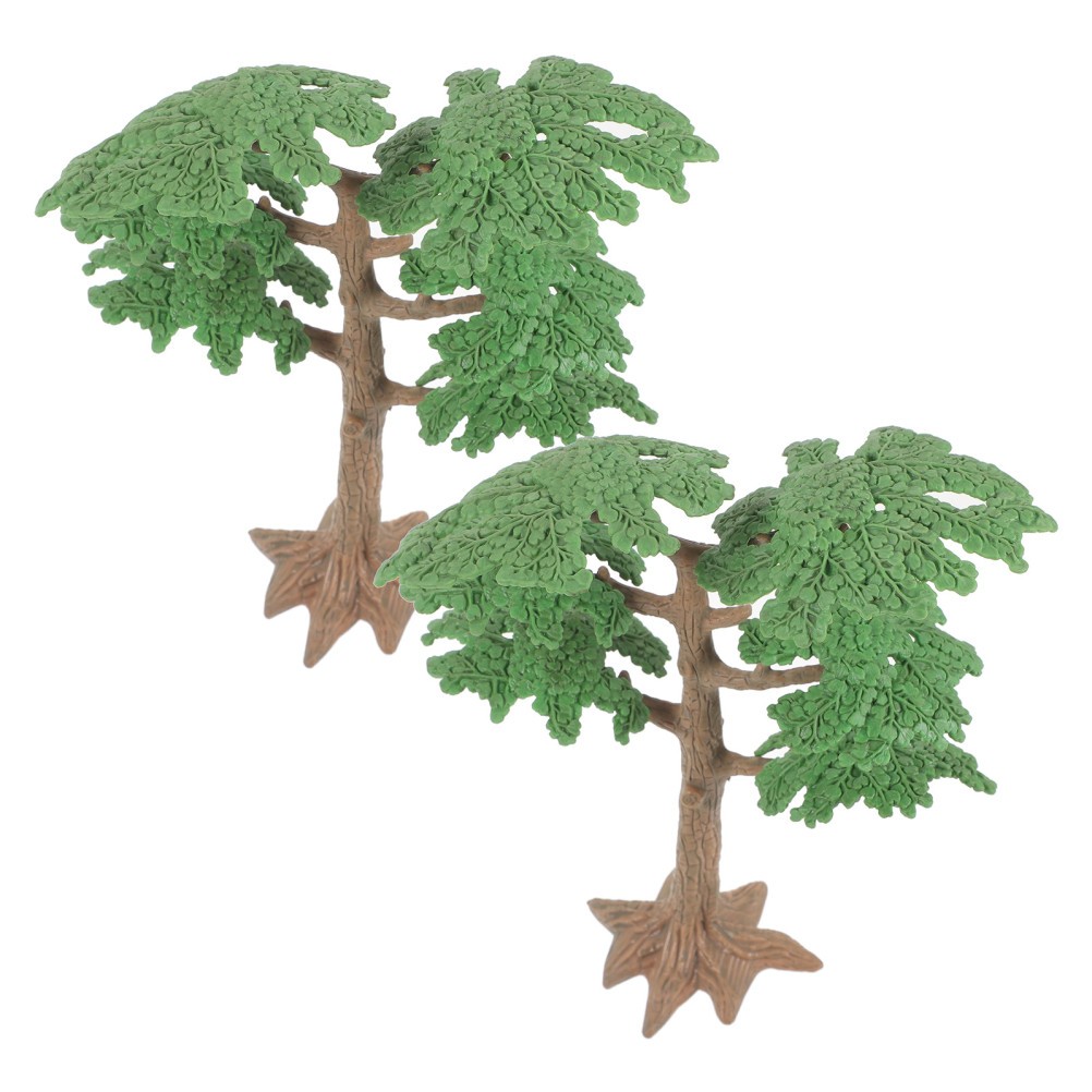 2 PC Micro-simulation Small Tree DIY Model of Sand Table Landscape Models
