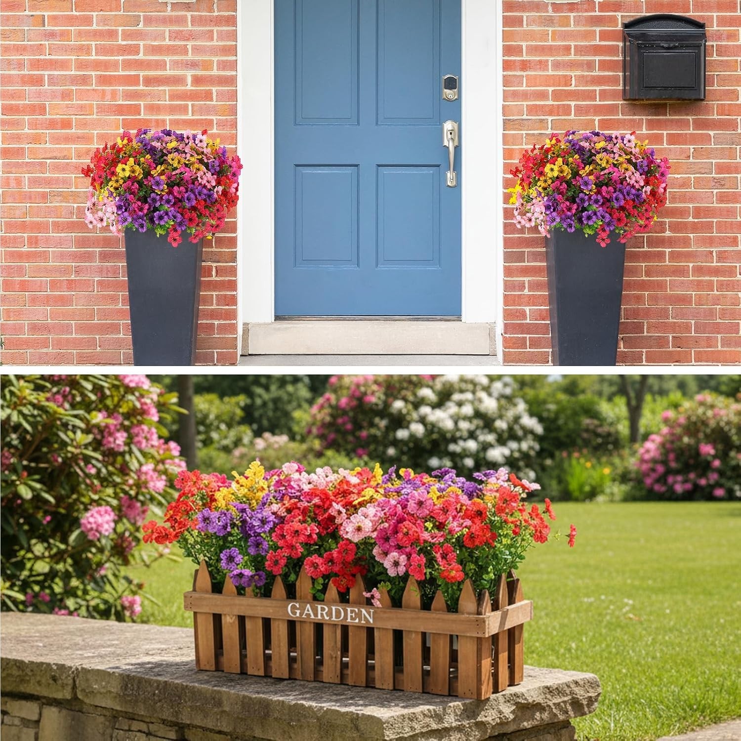 Vibrant 6-Color Silk Daisy Bundle Set for Effortless Indoor & Outdoor Beauty