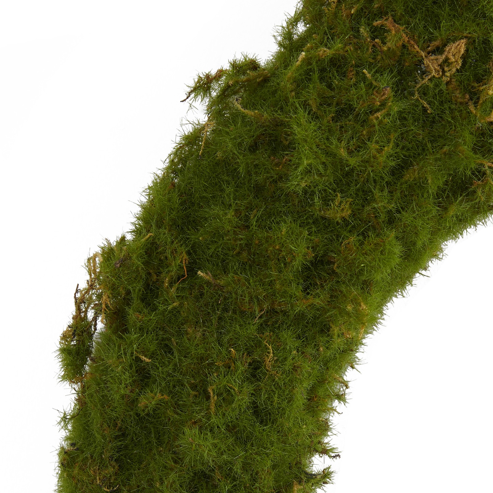 Nearly Natural 20″ Moss Artificial Wreath in Green
