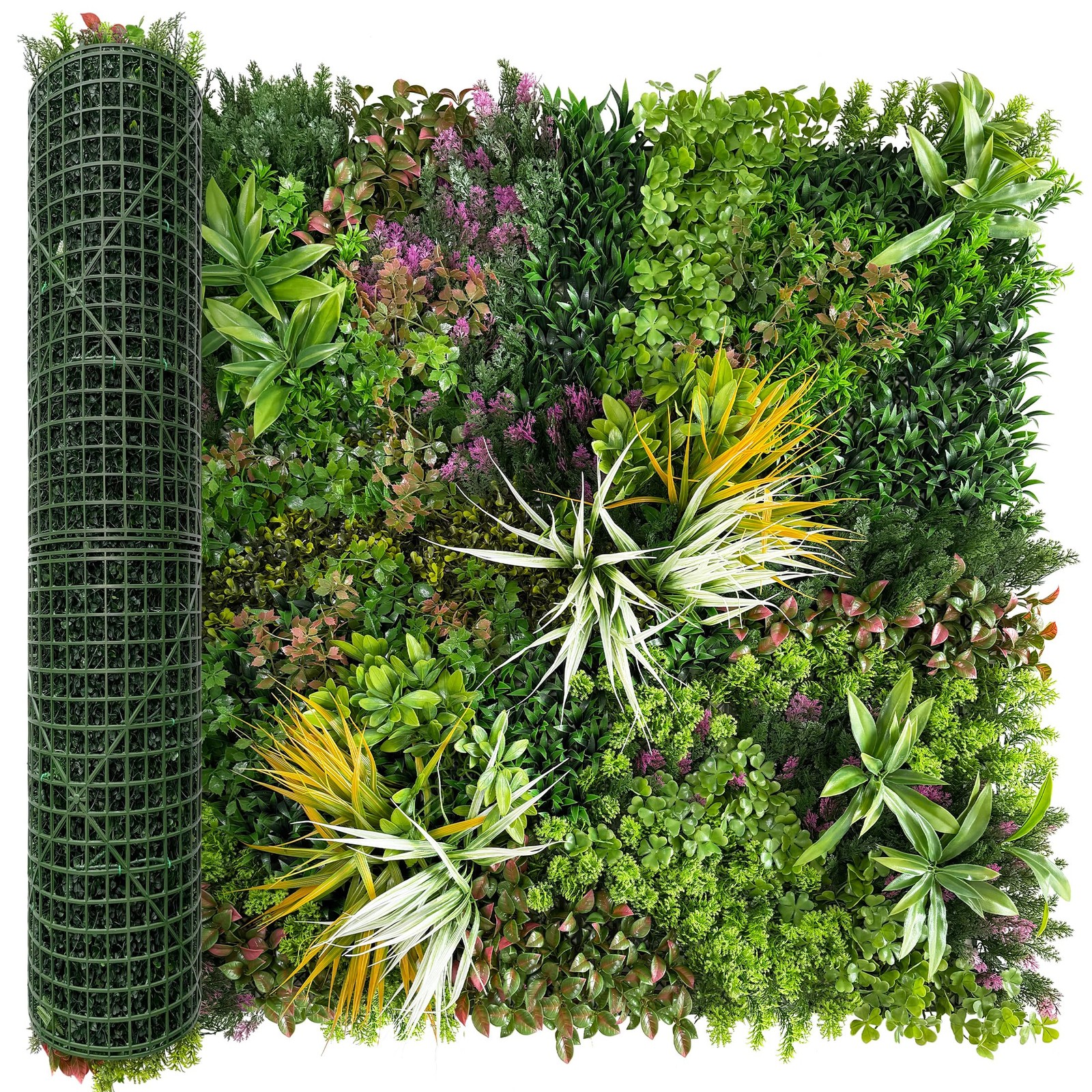 BHXCL 40×120 in (33.5 Sqft) Artificial Boxwood Grass Wall Hedge Roll