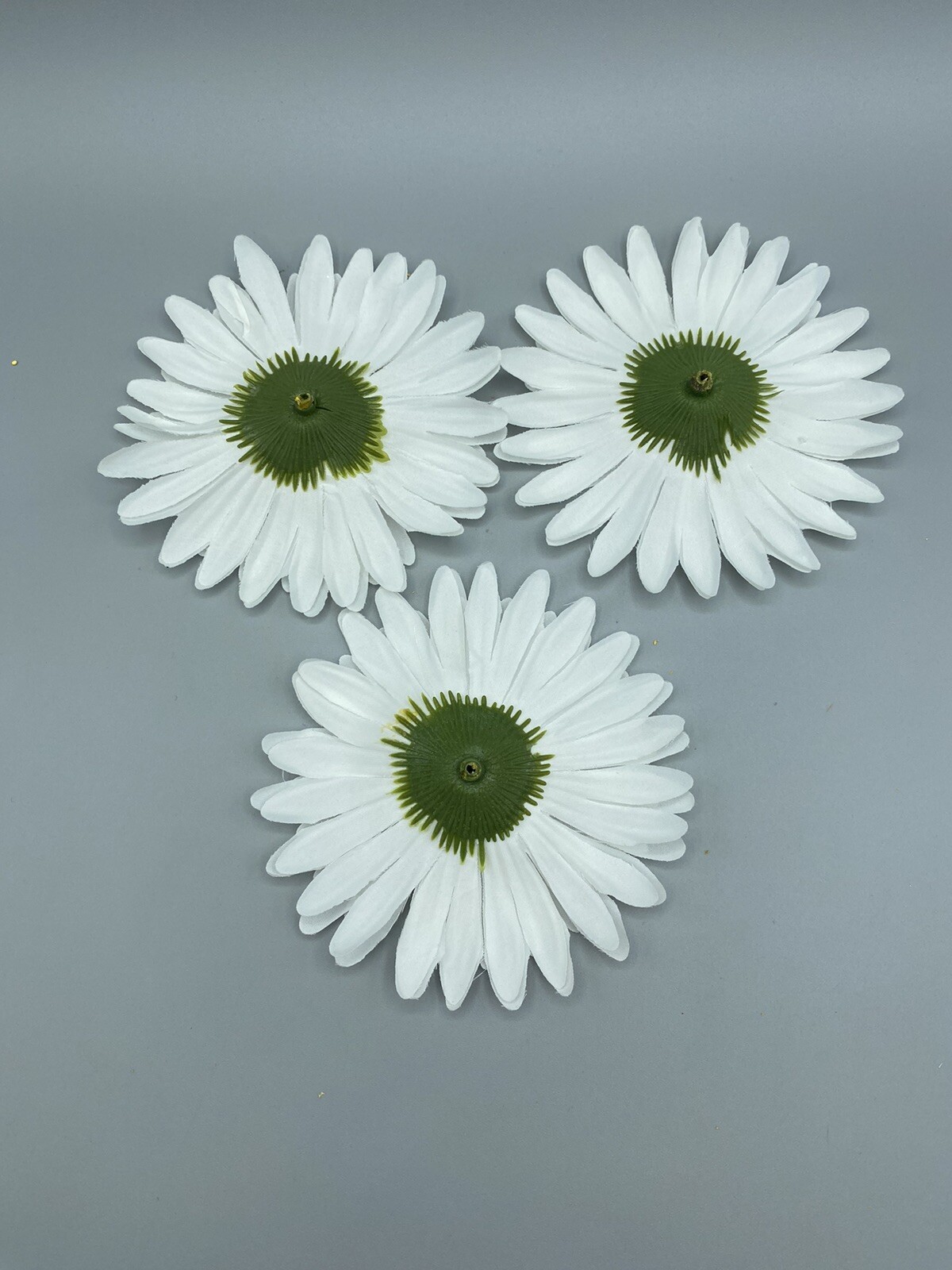 Artificial Gerbera Heads Flowers Purple Pink White Set Of Nine