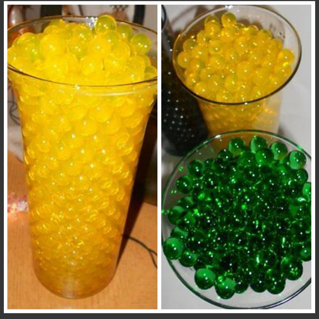 water growing gel beads reduce watering plants flowers – vase filler – 30 colors