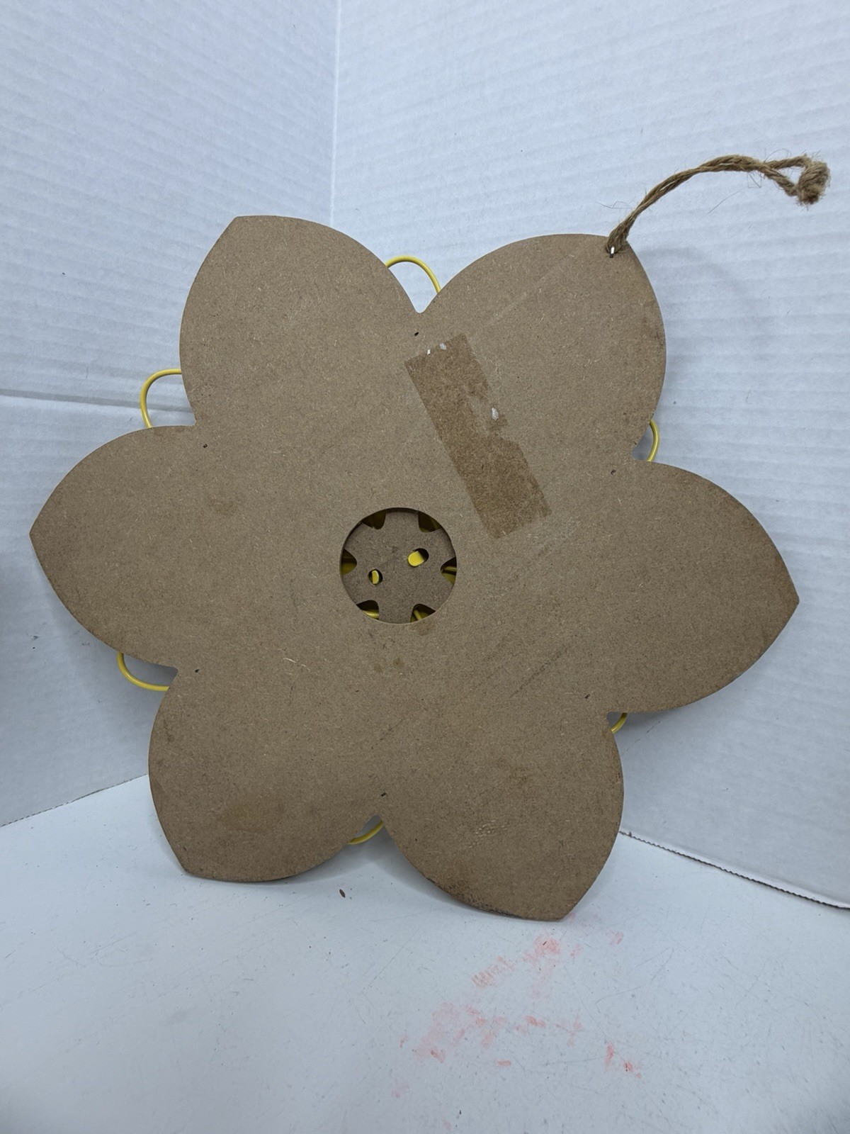 3 Wood Burlap & Metal 3D Flowers Decor Hanging 12” Wall Home Decor Wall Hanger