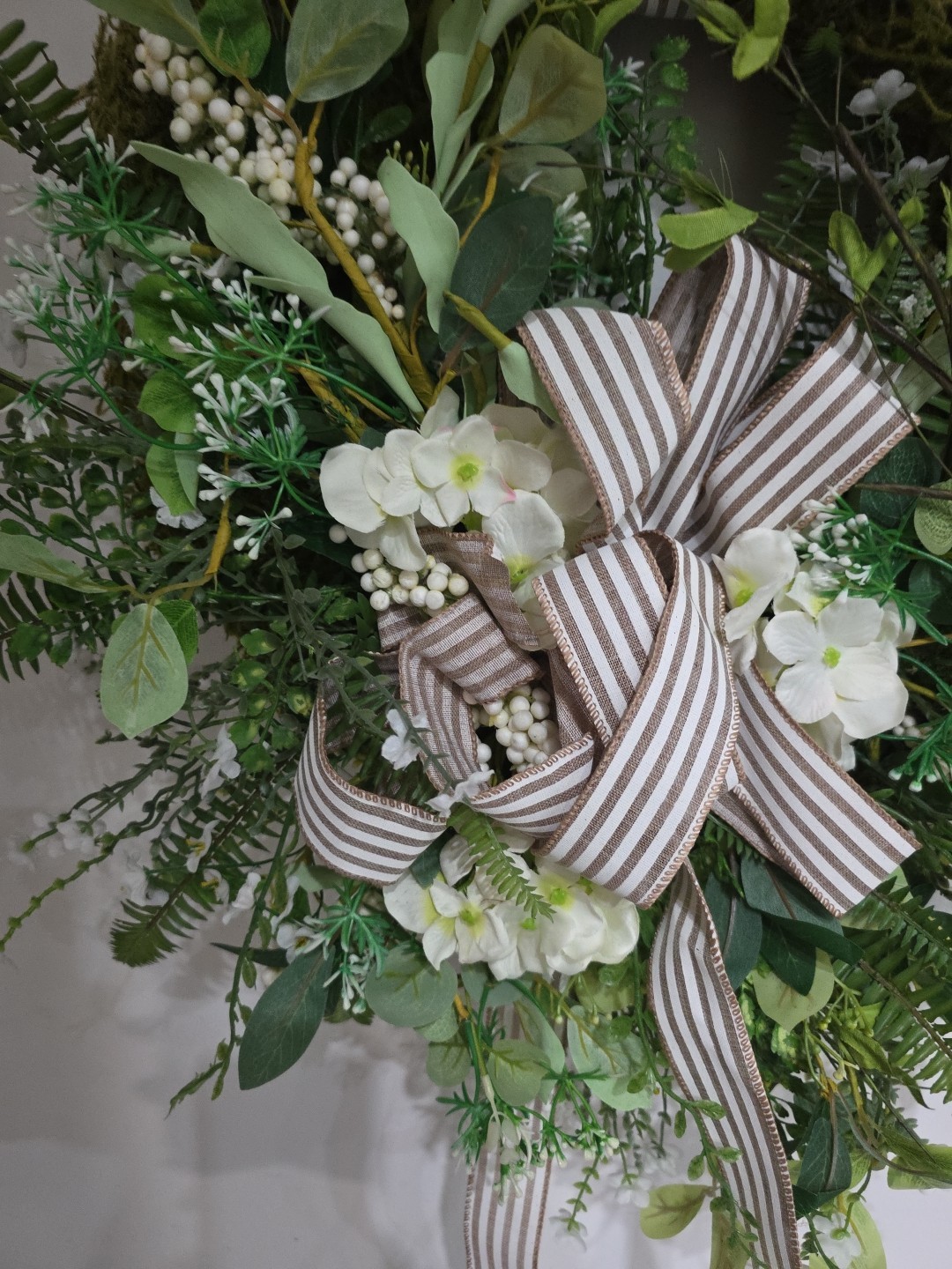 Handmade Every Day Year Round Moss Covered Angel Vine Wreath Large