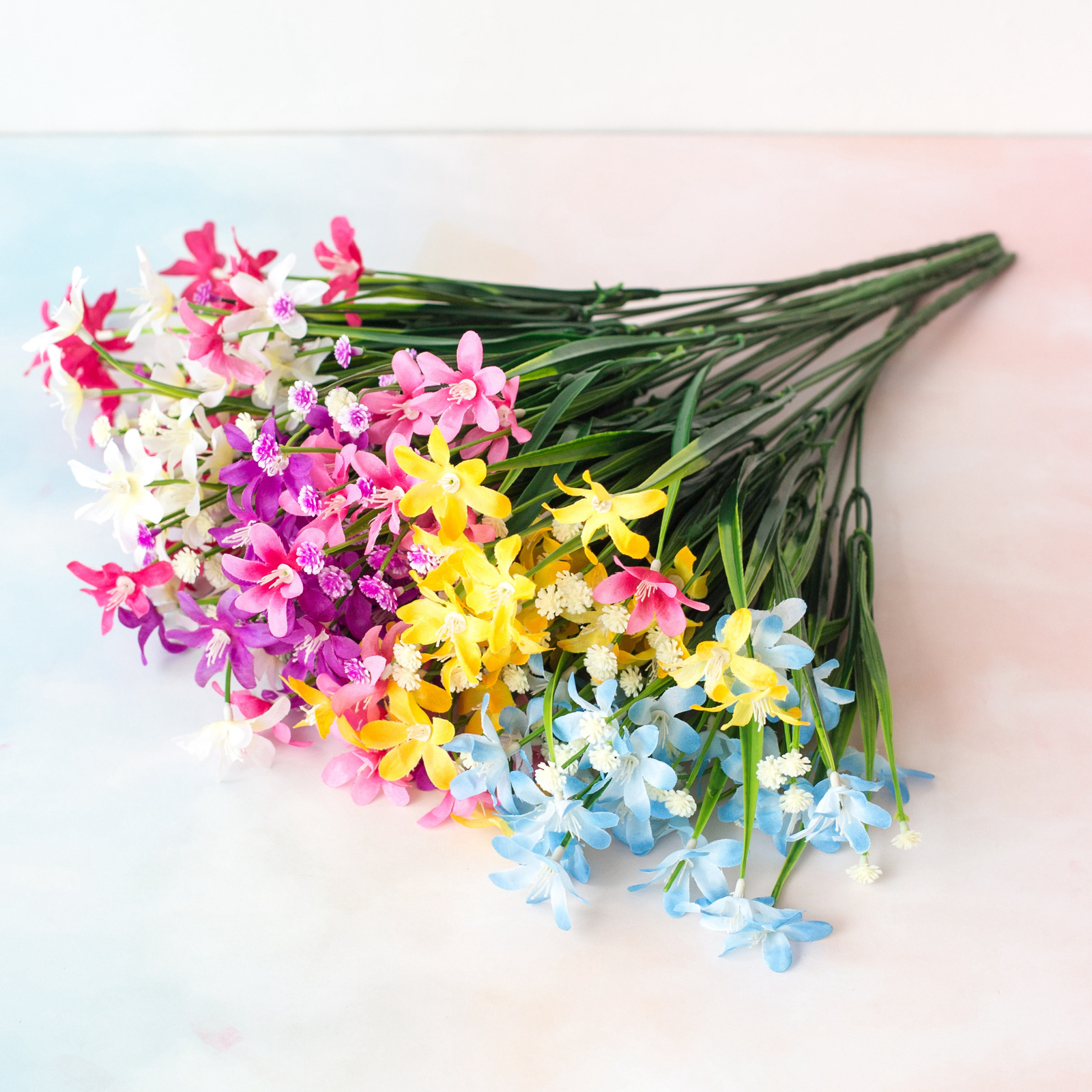 Artificial Flowers Fake Plant Outdoor Floral Greenery Shrubs BUY 2 GET 2 FREE