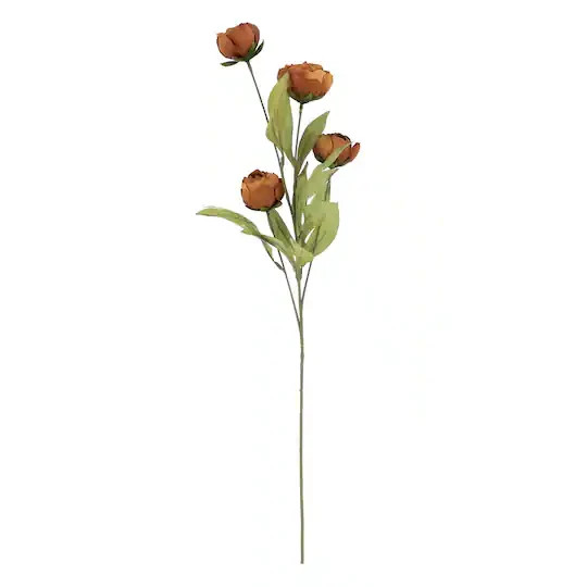 BRAND NEW MICHAELS STORES BROWN PEONY STEMS BY ASHLAND 10 STEMS VIRAL RARE!