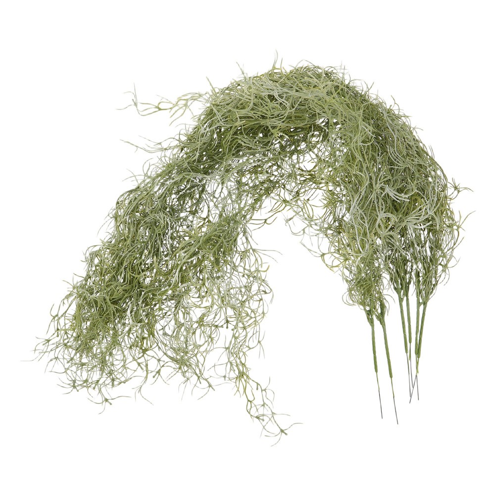 6 Pcs Artificial Vine Decoration Faux Living Wall Moss Decorative Hanging