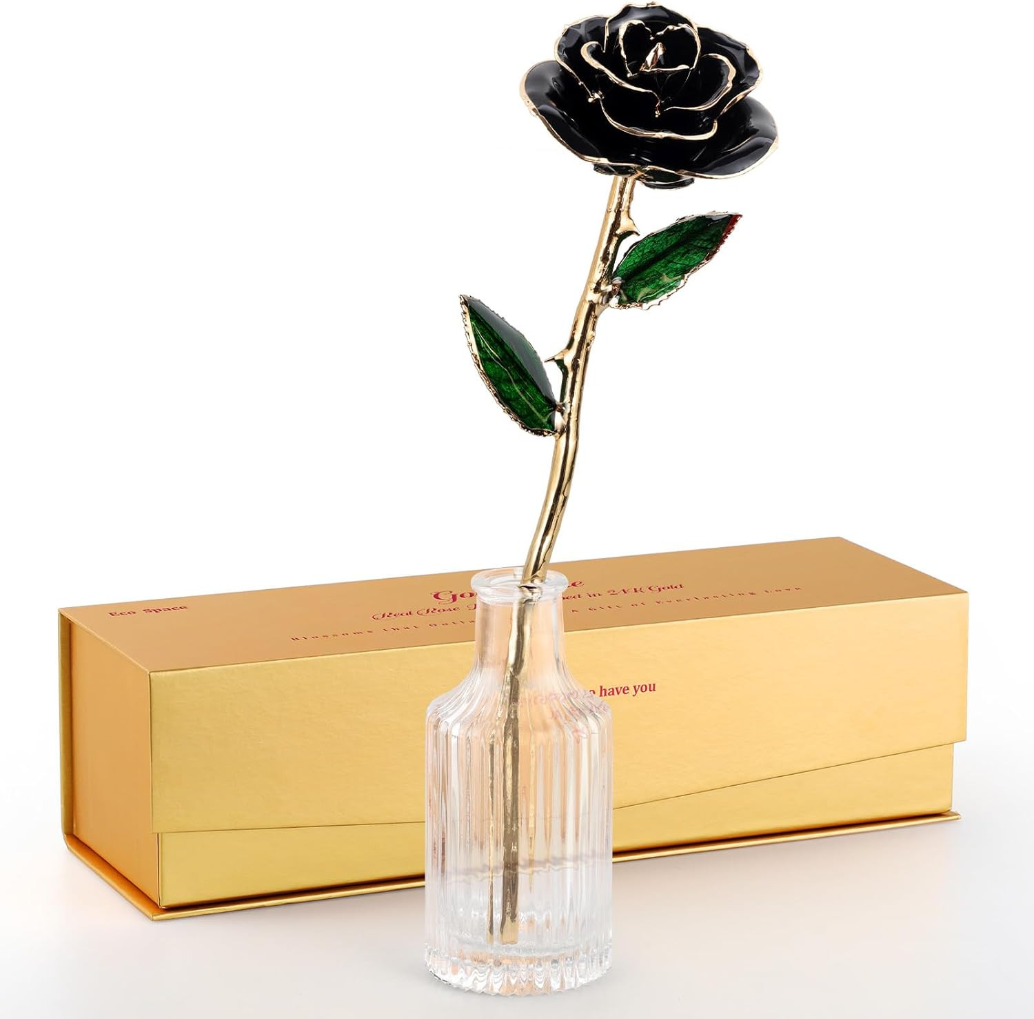24K Gold Dipped Real Rose – Handcrafted, Elegant, One of a Kind – Romantic Gift