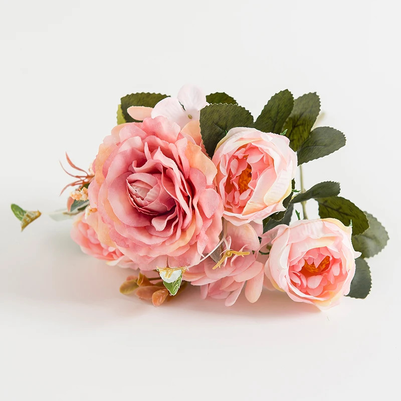 1pc 30CM Silk Peony Rose Bouquet Artificial Flowers for Wedding Home Christmas