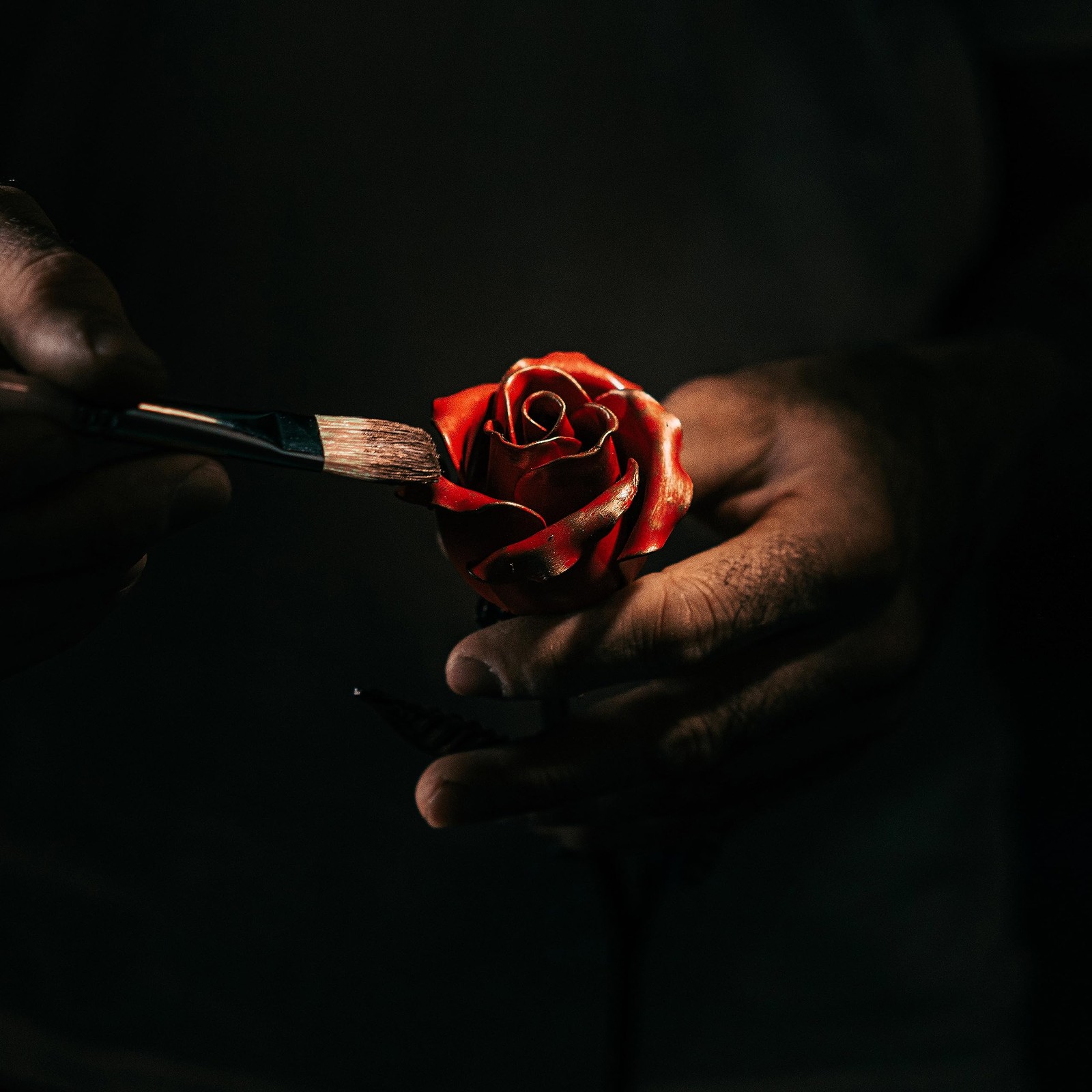 Hand Forged Wrought Iron Rose – Romantic Metal Gift of Everlasting Love – 6th…