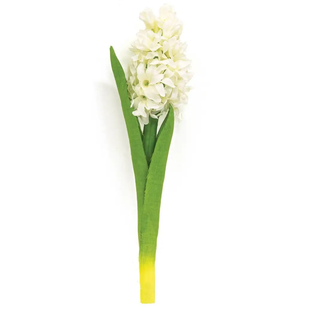 11″ White Hyacinth Stem