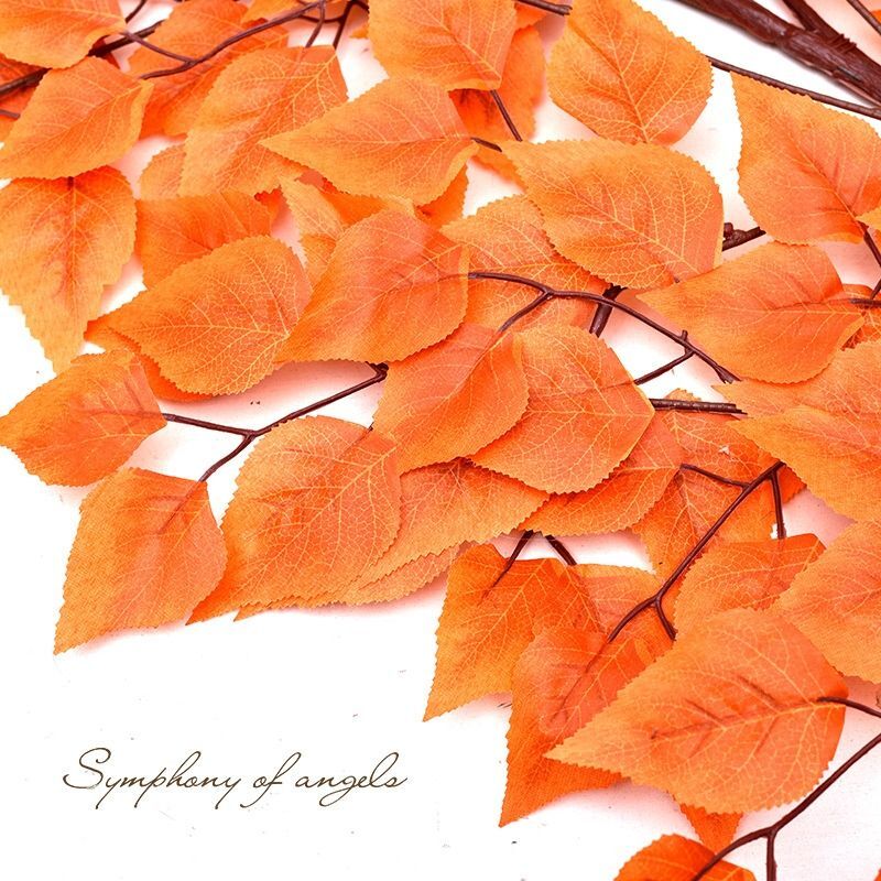 125cm Large Artificial Gingko Maple Tree Plastic Plant Branch Home Garden Decor