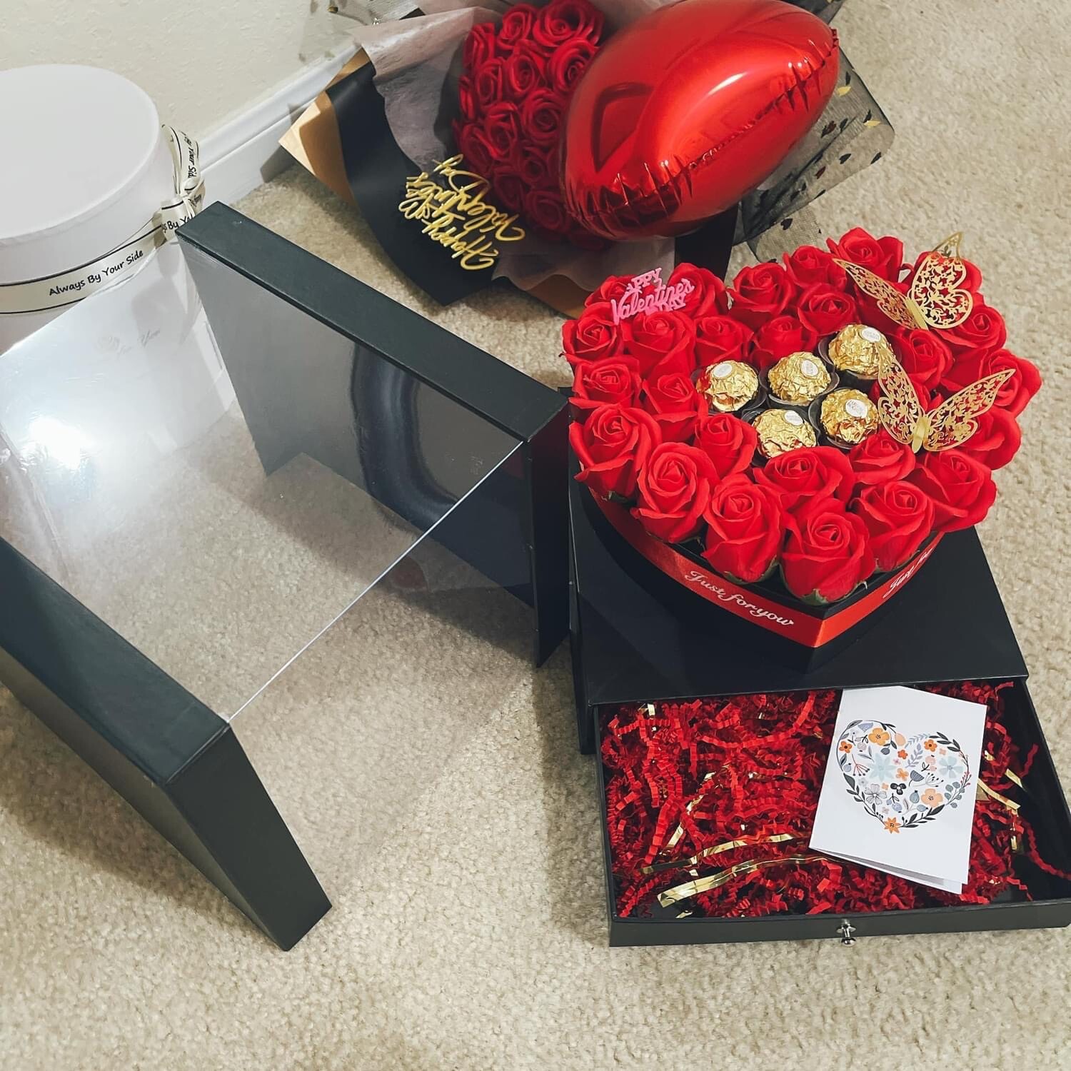 Luxury scented Rose Flower Gift Box ( US SELLER🇺🇸) FREE EXPRESS SHIPPING
