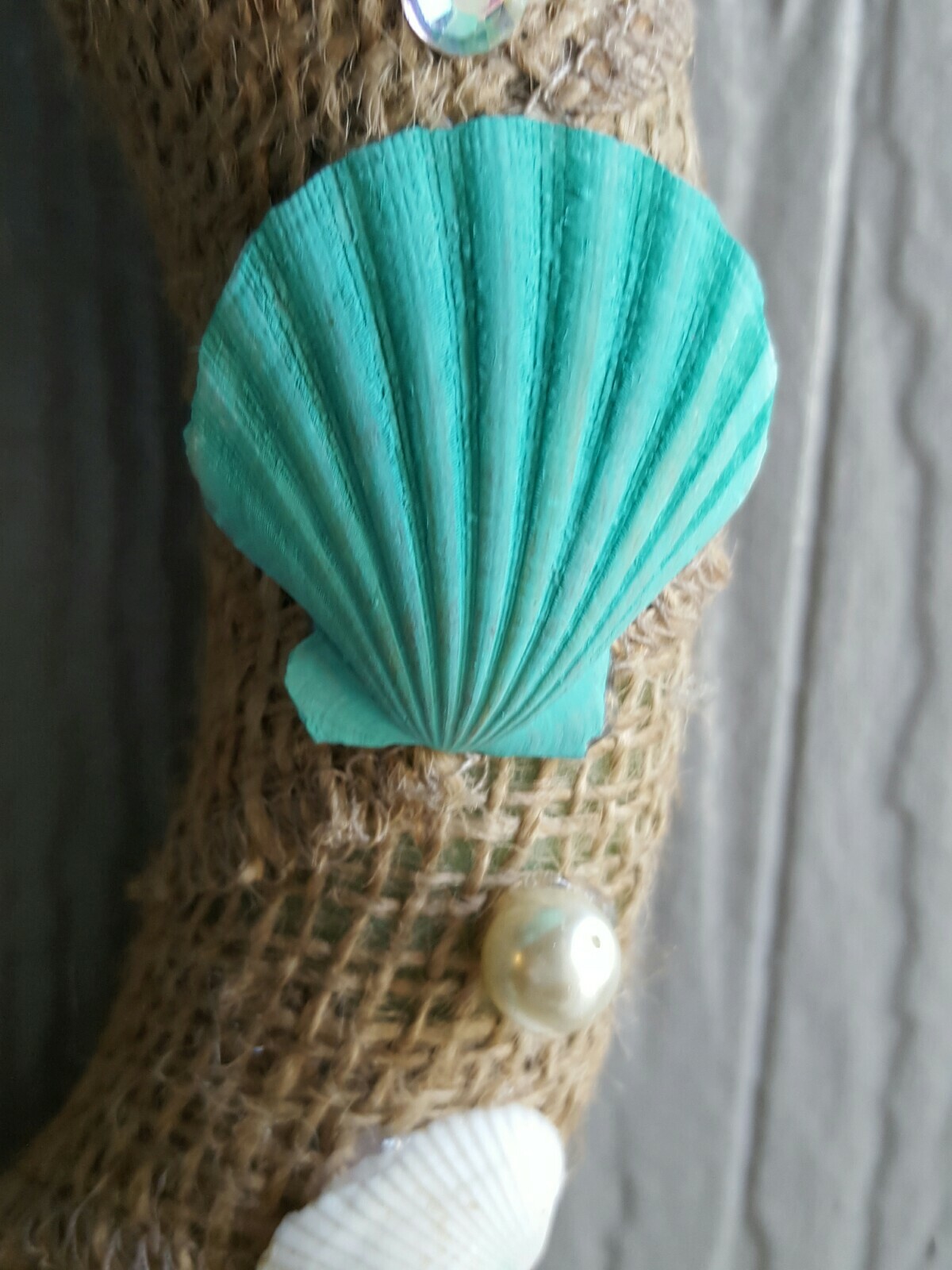 Beautiful Sea Shell ocean Coastal Wreath 12″ Coastal Wall Door Home decor