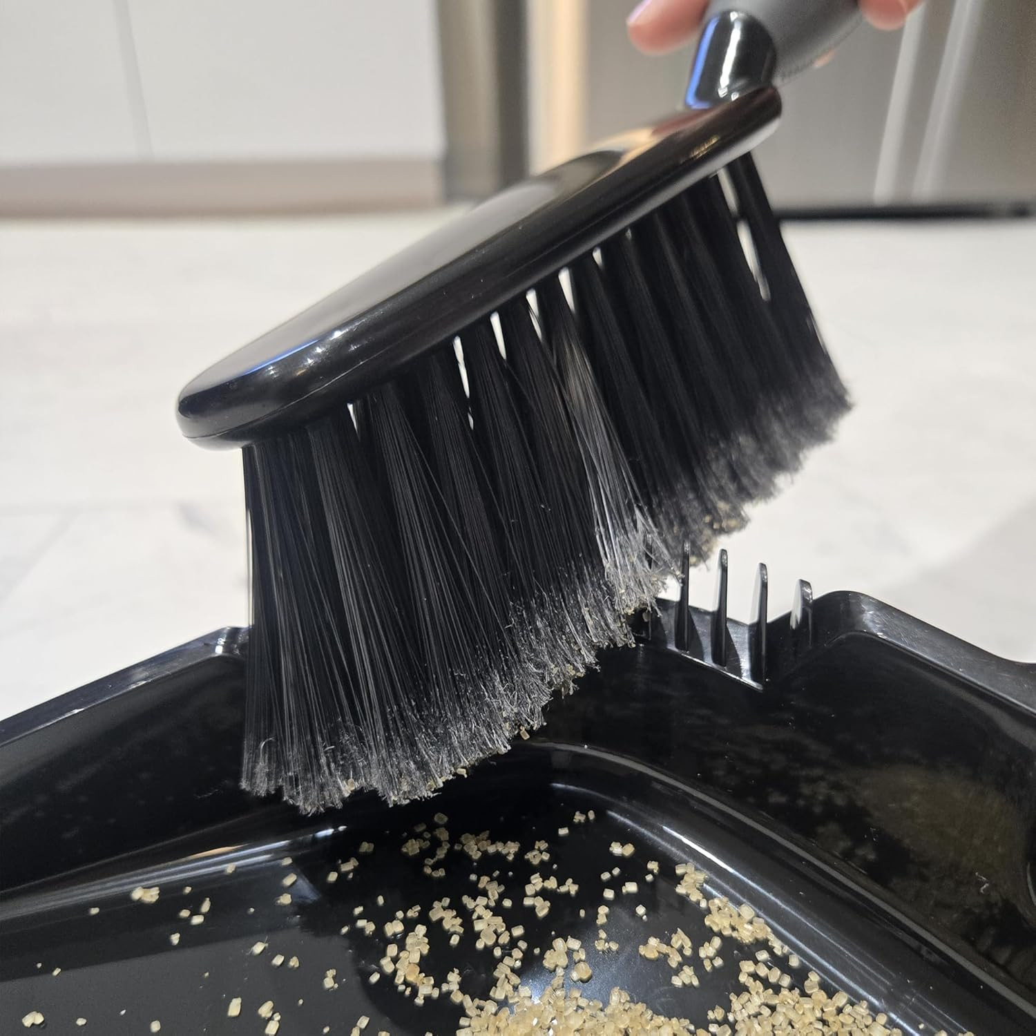 Indoor & Outdoor Strong Sweep Broom & Brush Bundle | Heavy Duty Bristles Remo…