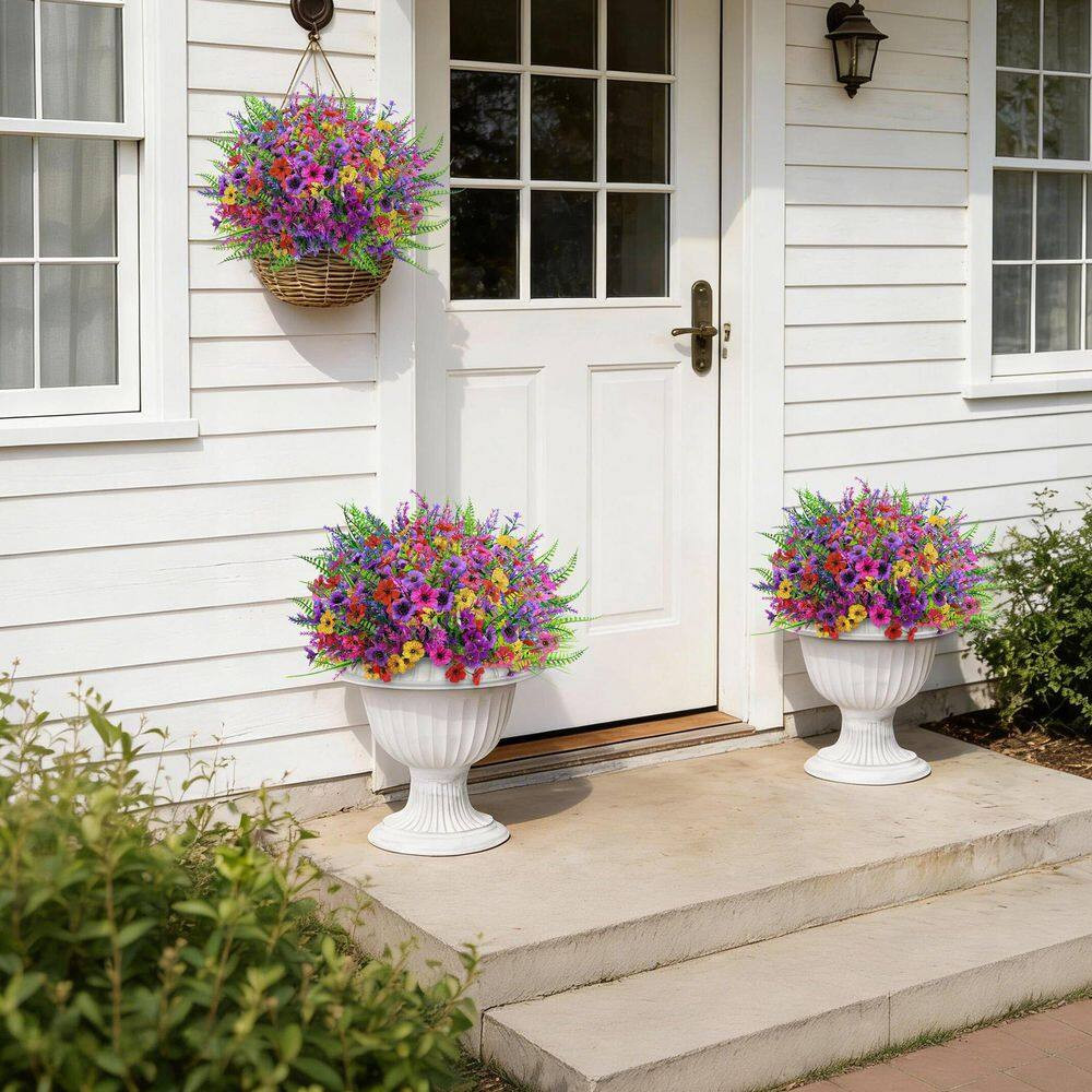 13.8 In. Multi-Colored Indoor/Outdoor Artificial Daisy Flowers Bulk UV Resistant