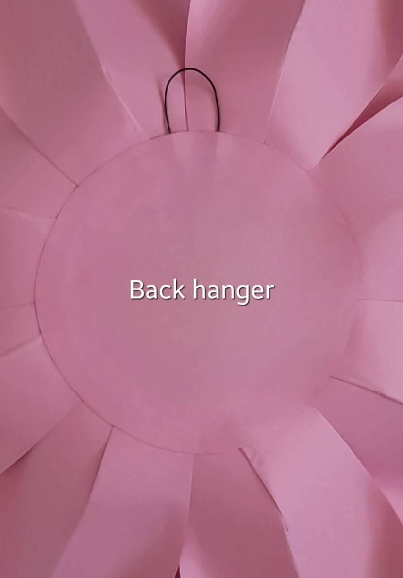 3D Paper Flower Wall Decor Set Of 3 (Bubblegum)