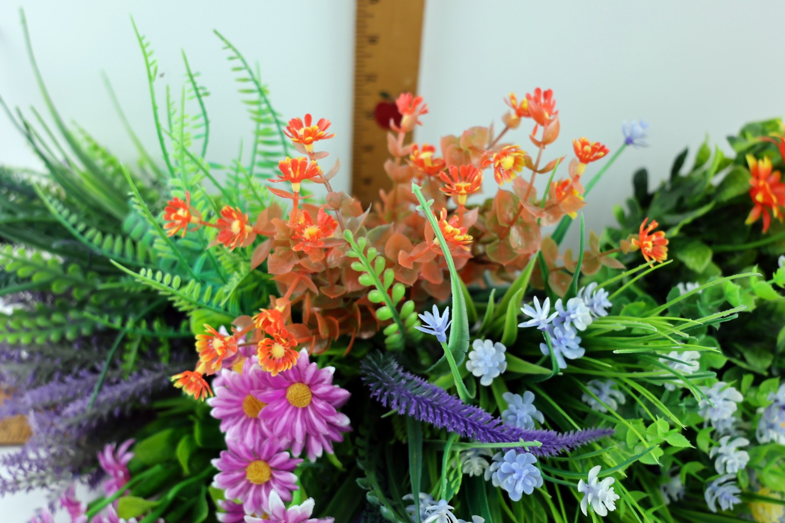 Mixed Lot All Occasion Plastic Artificial Flowers – Daisy,Lavender,Orchid,Fern
