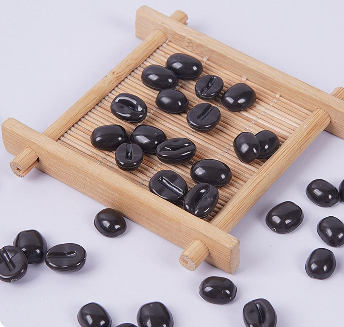 600 PCS 200g Faux Coffee Beans Simulation Mini Resin Artificial Kitchen Props